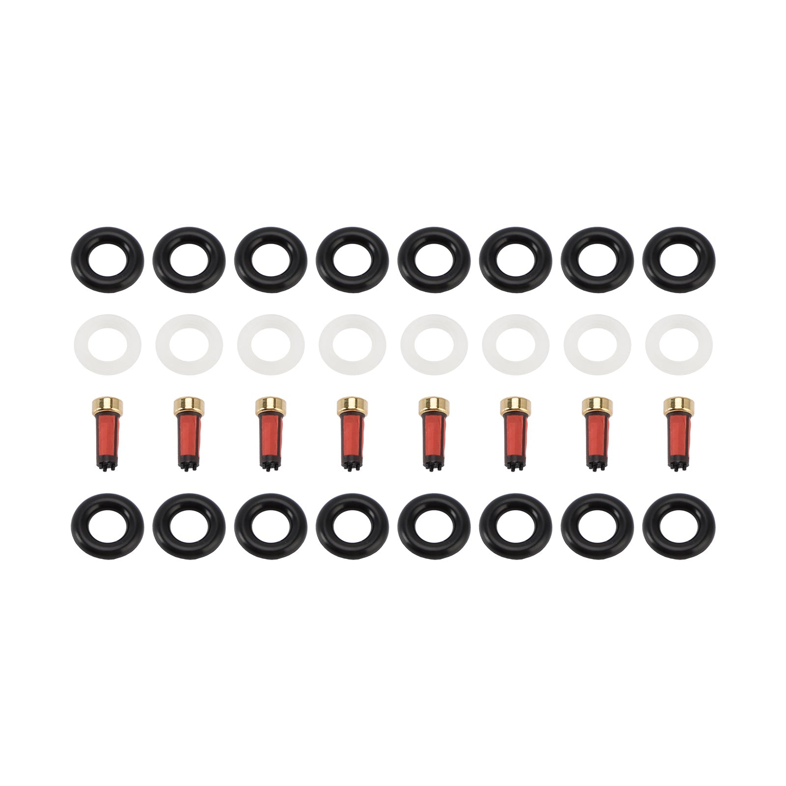 8PCS Fuel Injector Service Kit O-Ring 0280156101 Fit Porsche Cayenne S 4.5L