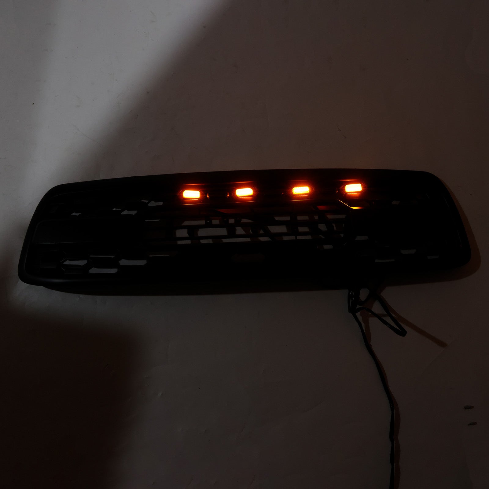 Matte Black Front Bumper Grill Grille Fit Toyota Tundra 2000-2002 W/LED