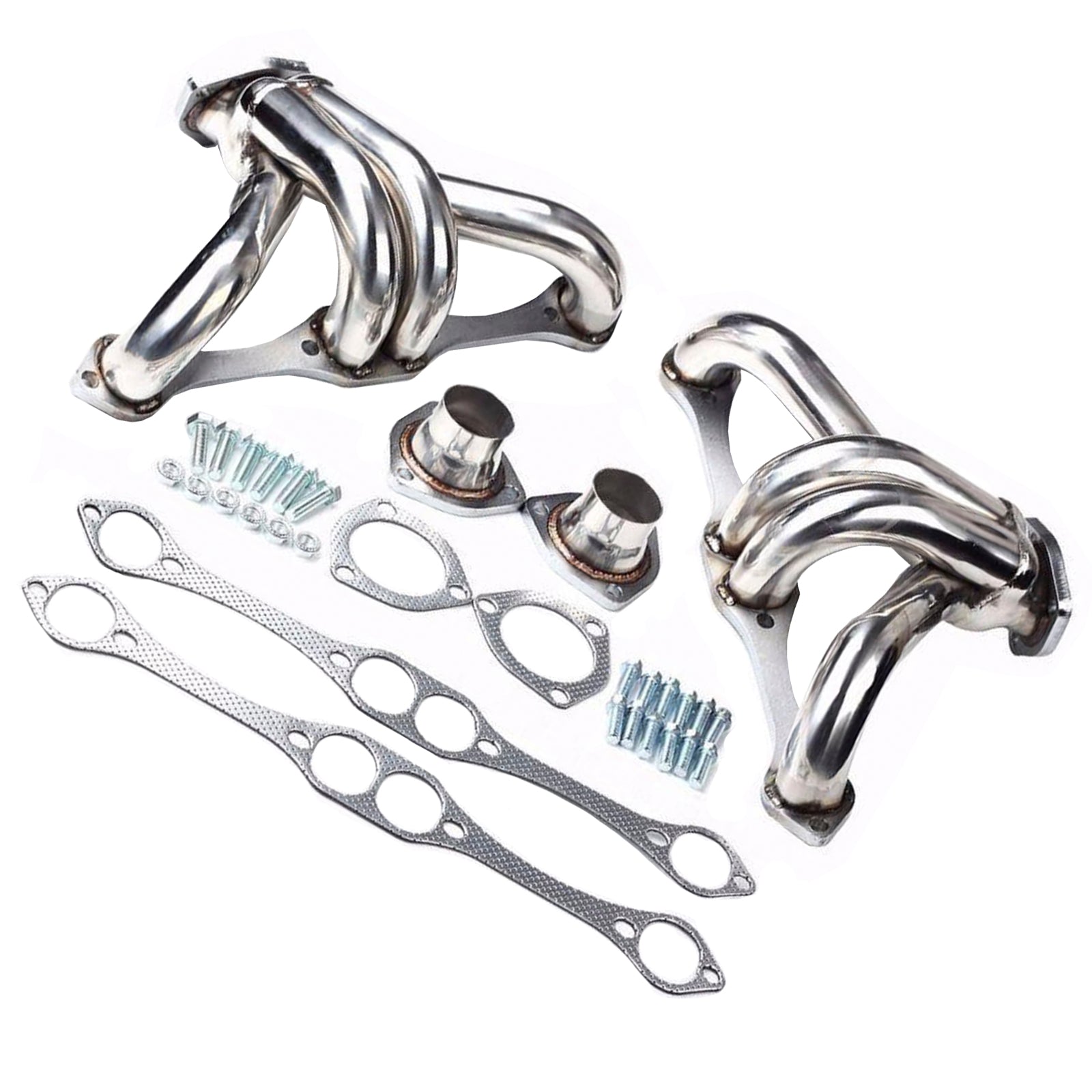 Exhaust Header Manifold Fit Chevy Small Block SB V8 262 265 283 305 327 350 400