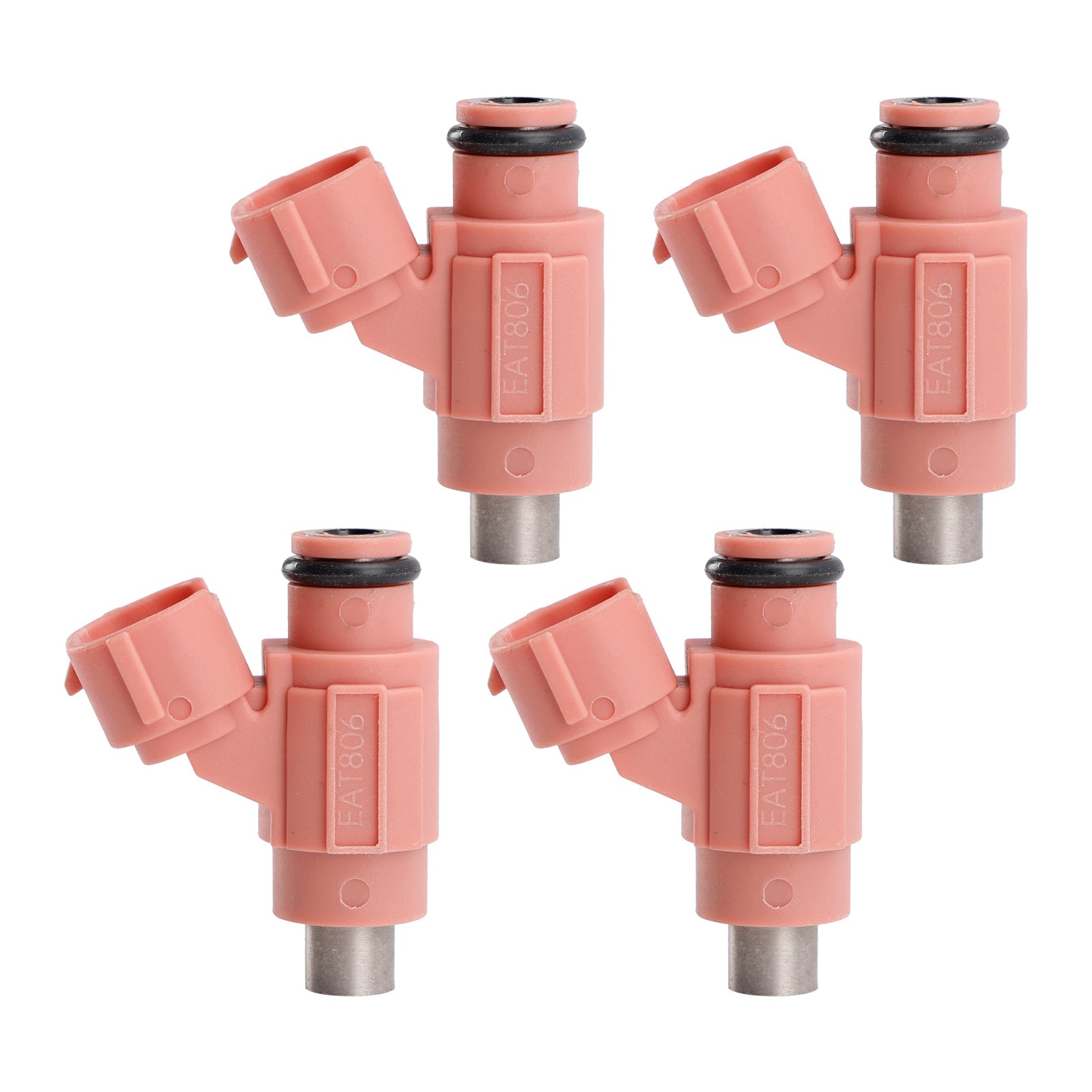 4PC 68V-13761-10-00 Fuel Injector For Yamaha Outboard 115HP F115JA F115LA 11-14
