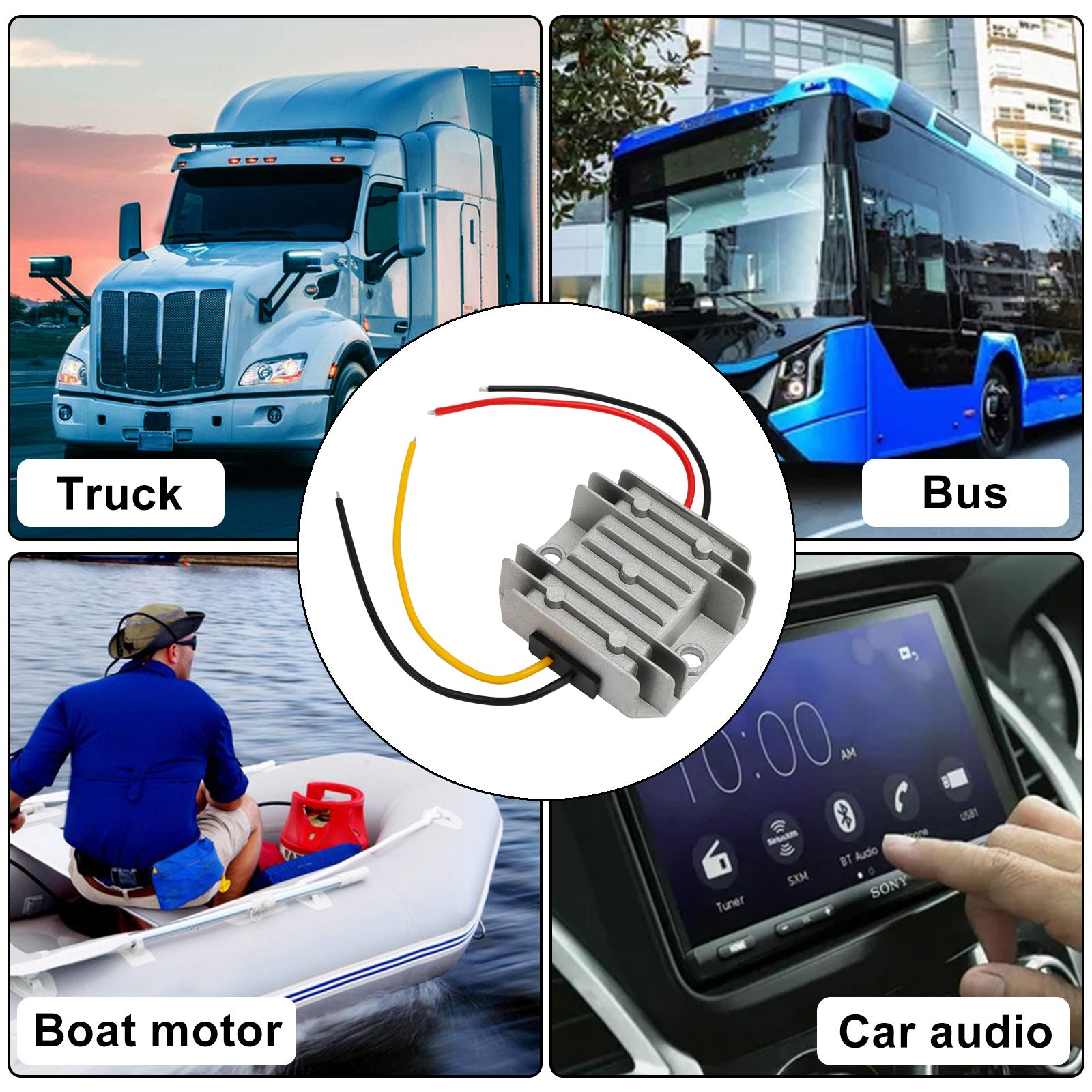 WaterProof DC20-60V To DC12V 5A 60W Step Down Power Converter Regulator