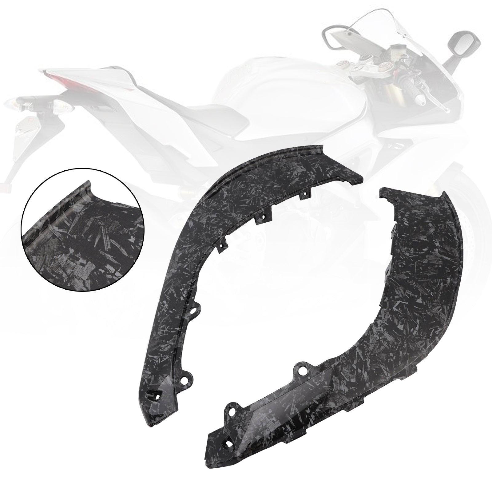 2021-2024 Aprilia RSV4 Upper Fairing Infills Side Panels Cowling Frame