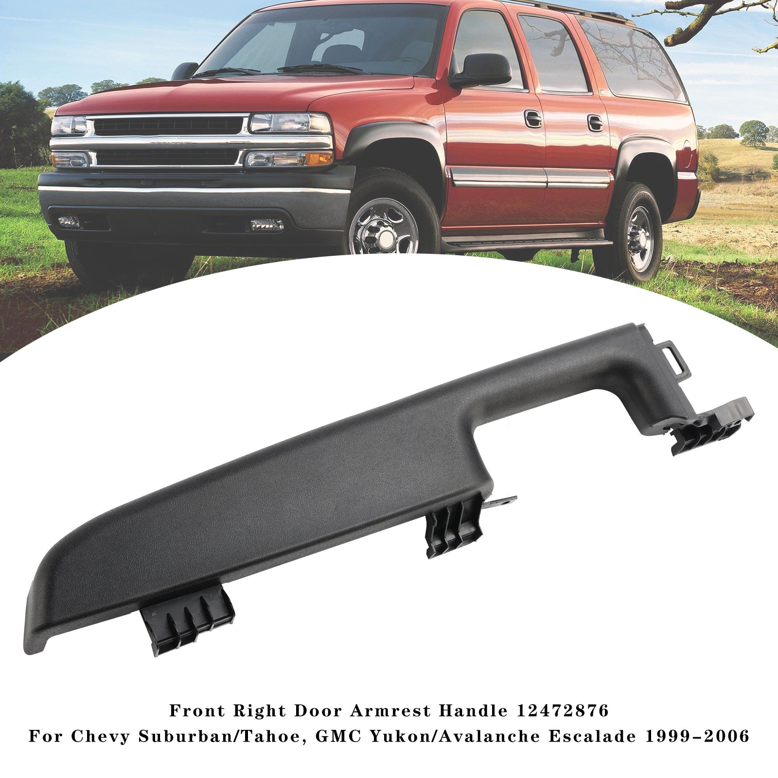Front Right Door Armrest Handle 12472876 For Chevy Suburban Tahoe 1999-2006