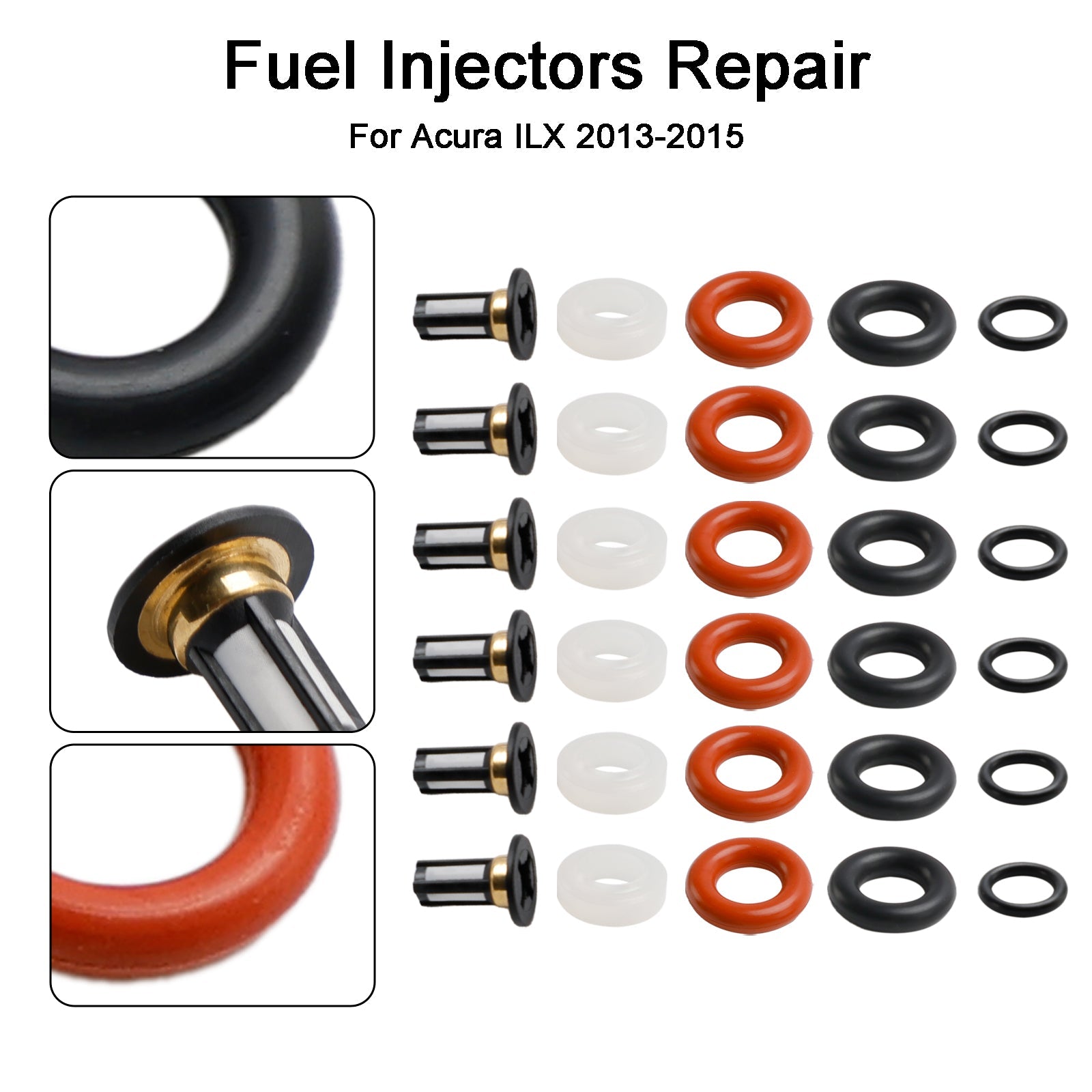 Fuel Injector Repair Kit Fit Honda Accord Odyssey Pilot TL MDX Vue 3.0L 3.2L