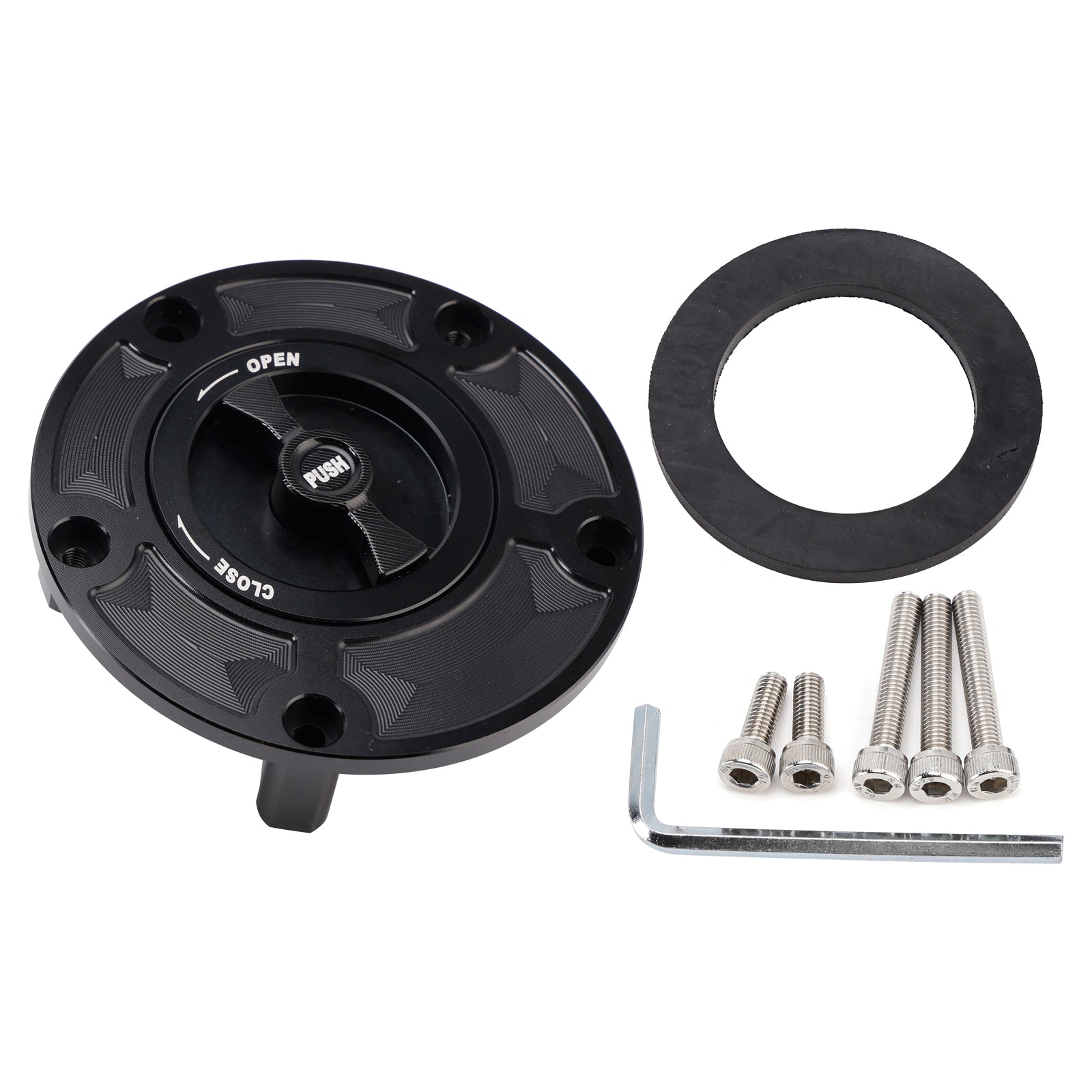 CNC 102mm Fuel Gas Cap Keyless For QJMOTOR RRQ600 550 R400 R350 R250 SRK 600