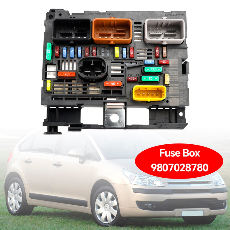 2007-UP Peugeot Partner Box Body/MPV (B9) / Partner Tepee Caja de fusibles BSM 9807028780