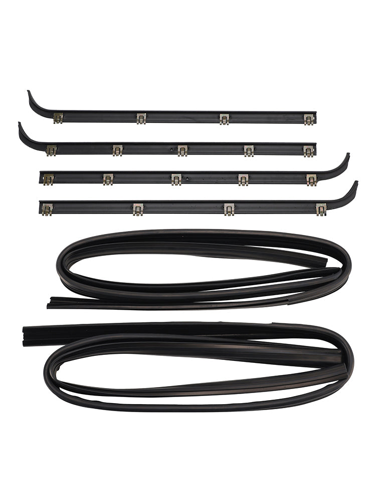 1997 Ford F150 Truck with Old Body Style Front Window Sweep 4PCS Door Window Seal Belt Weatherstrip+2PCS Seal Kit