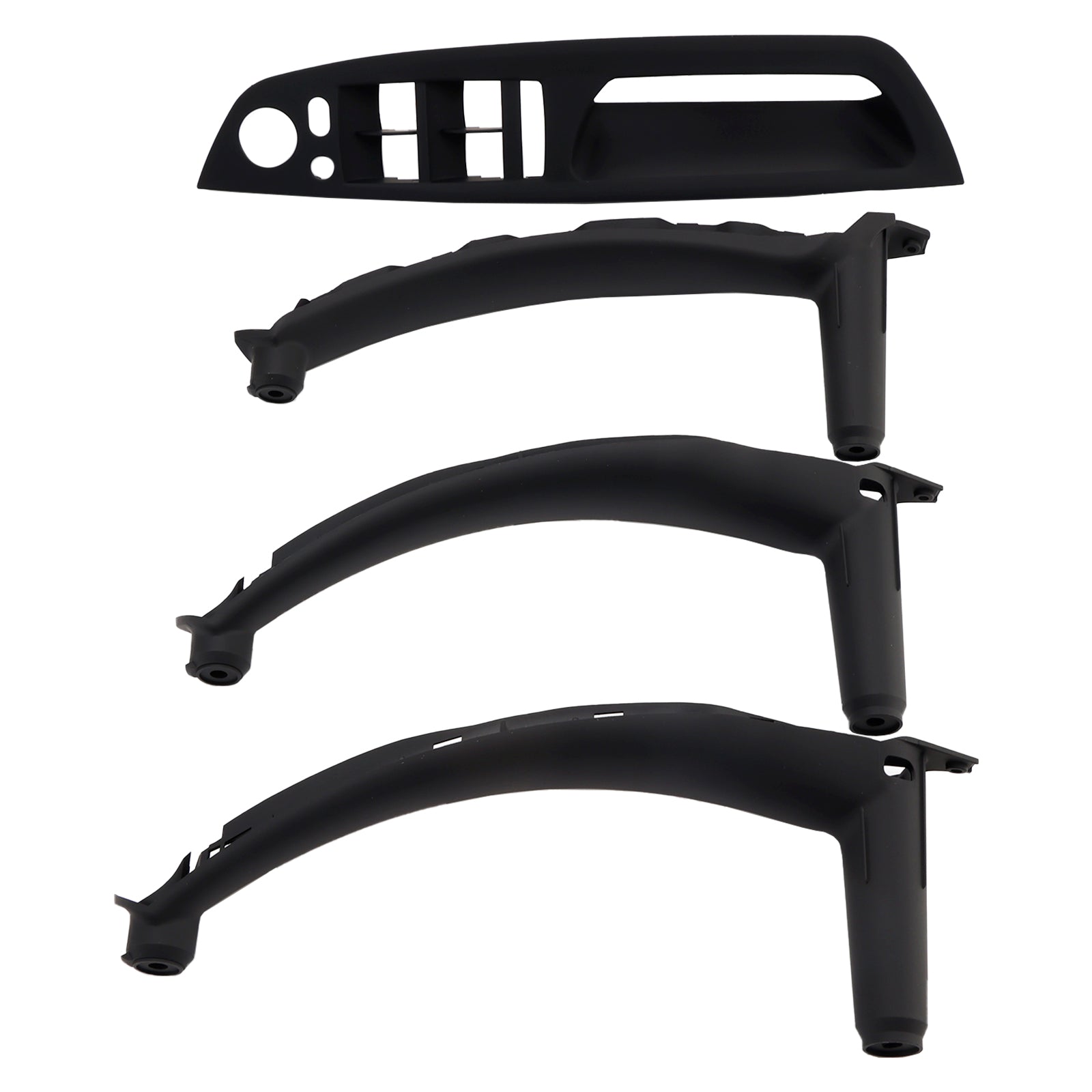 4pcs Black Inner Door Panel Handle Pull Trim Cover For BMW E70 X5 E71 X6 07-14