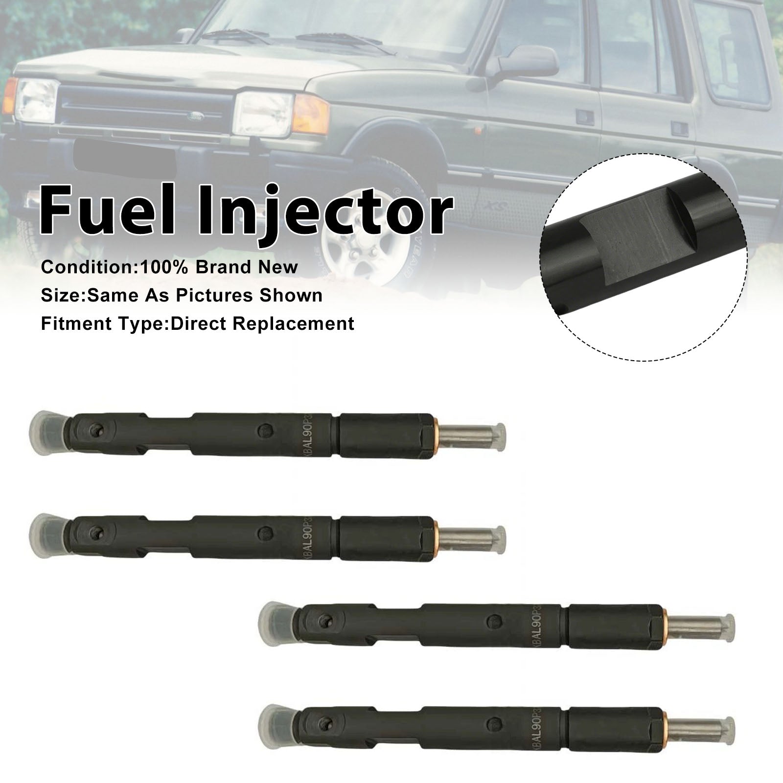1994-1998 For Land Rover Discovery 4PCS Fuel Injector 0432193835