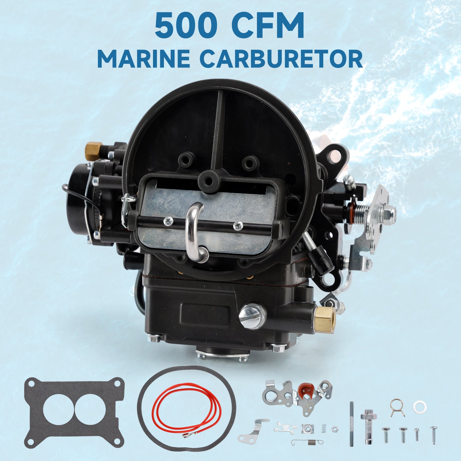 Marine Carburetor 500 CFM Electric Choke 0-80402-2 For Holley 2300 Gas
