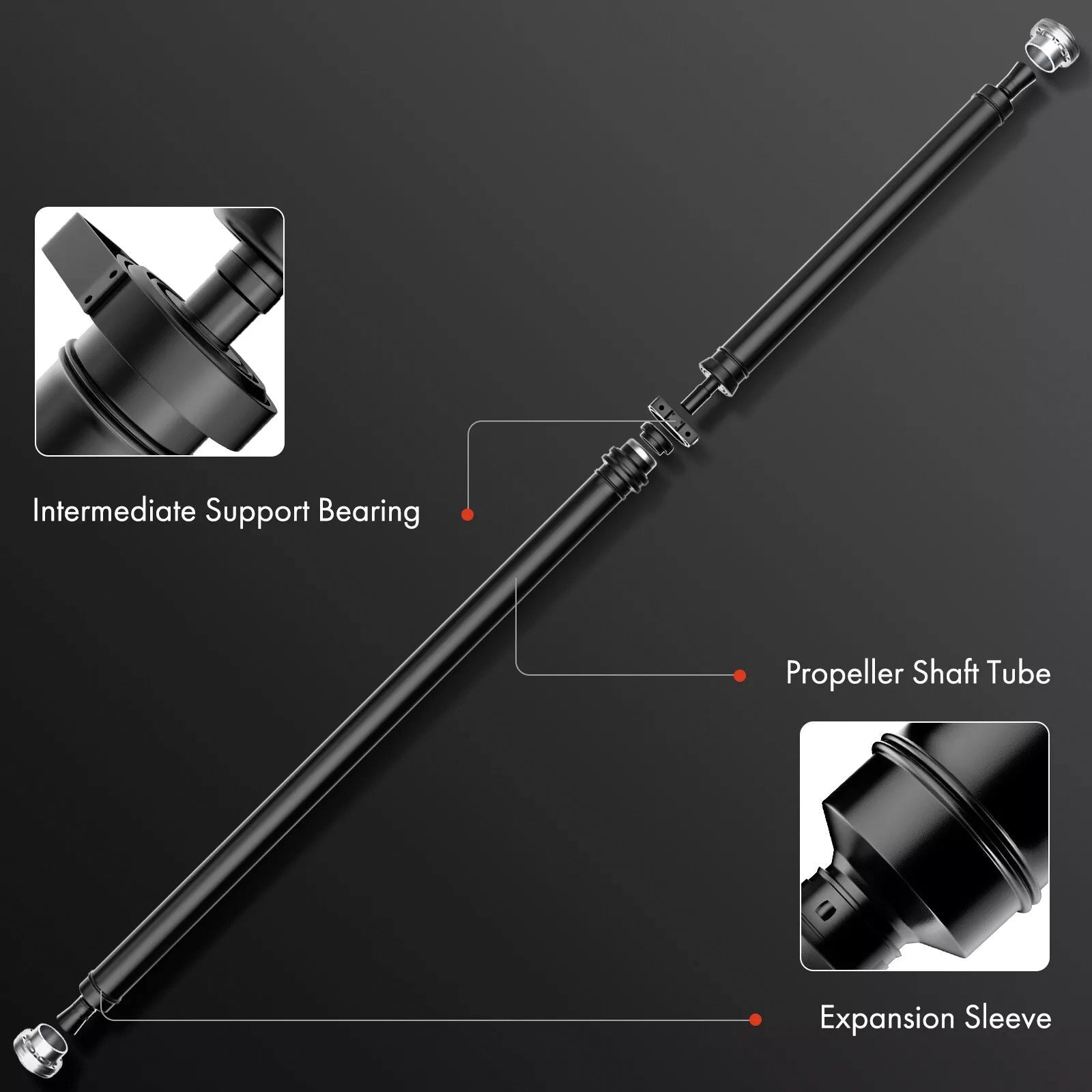 Rear Driveshaft Prop Shaft Assembly 26117505211 For BMW 330i 330Ci 01-03