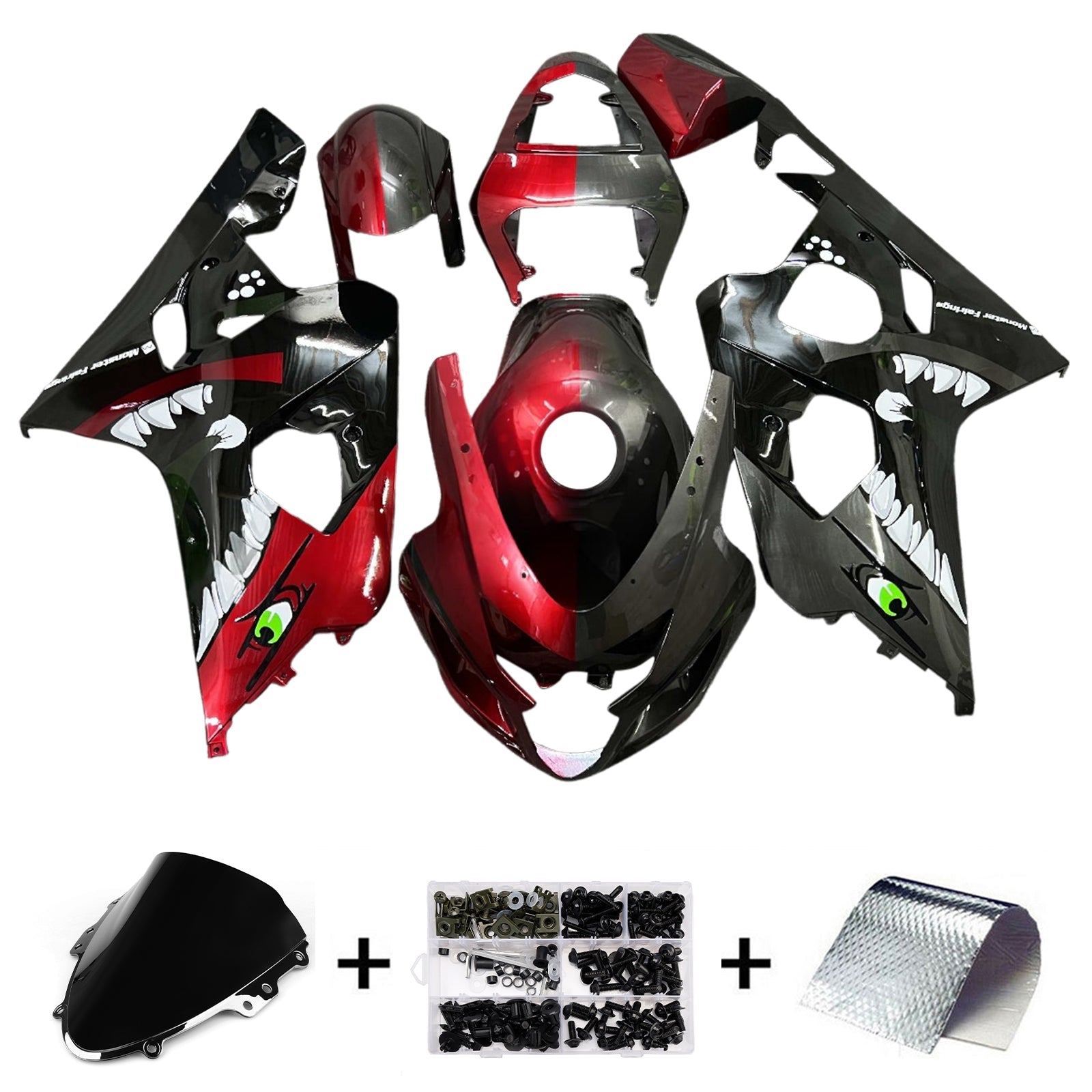 Injection Fairing Kit Bodywork Plastic ABS For Suzuki GSXR 600/750 2004-2005 K4