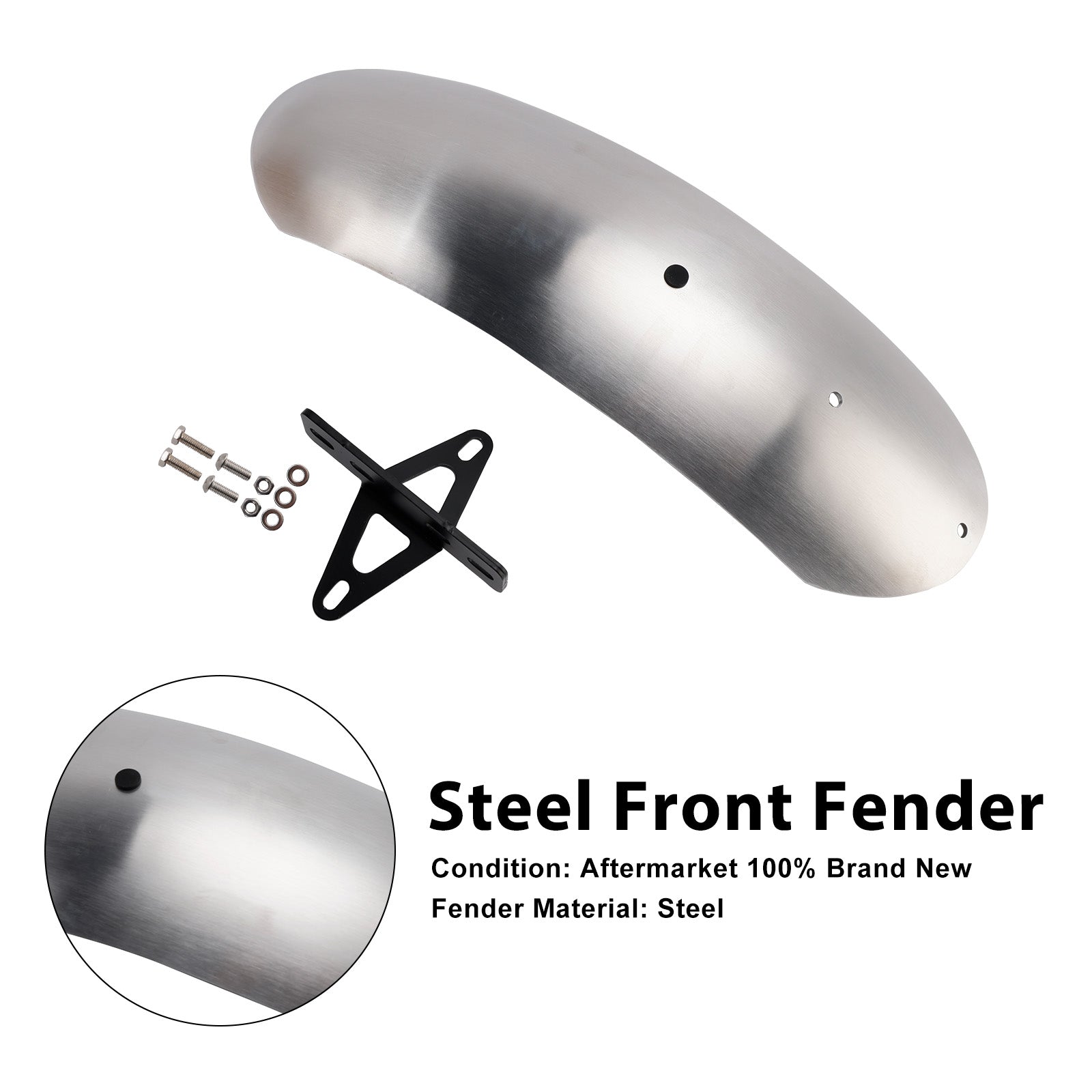 Steel Front Fender Fit For MOTO GUZZI V7 II Stone Classic Special 10-16