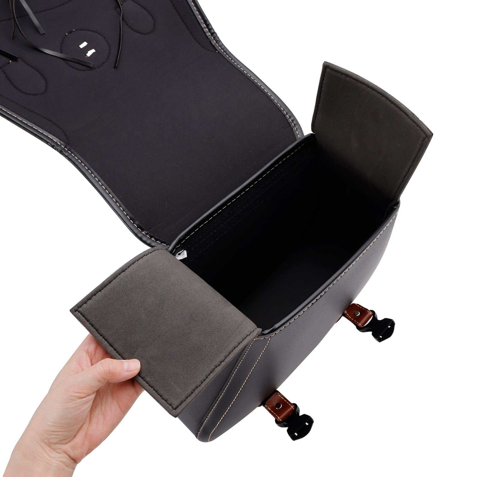 Tail Bag Side Saddlebag Tail Bag Luggage Pouch Storage Black 26L For Motorbike