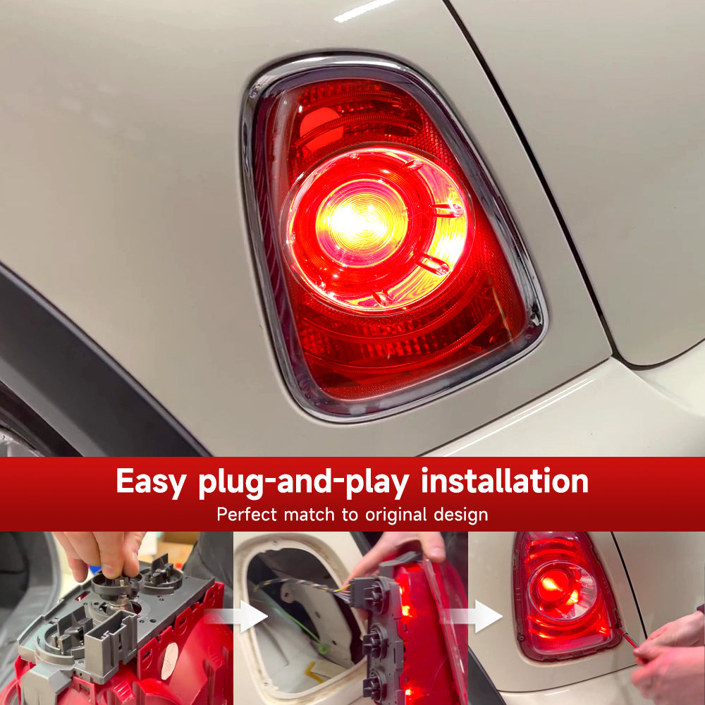Rear L+R Tail Light 63217255909 63217255910 For Mini R56 R57 LCI R58 R59