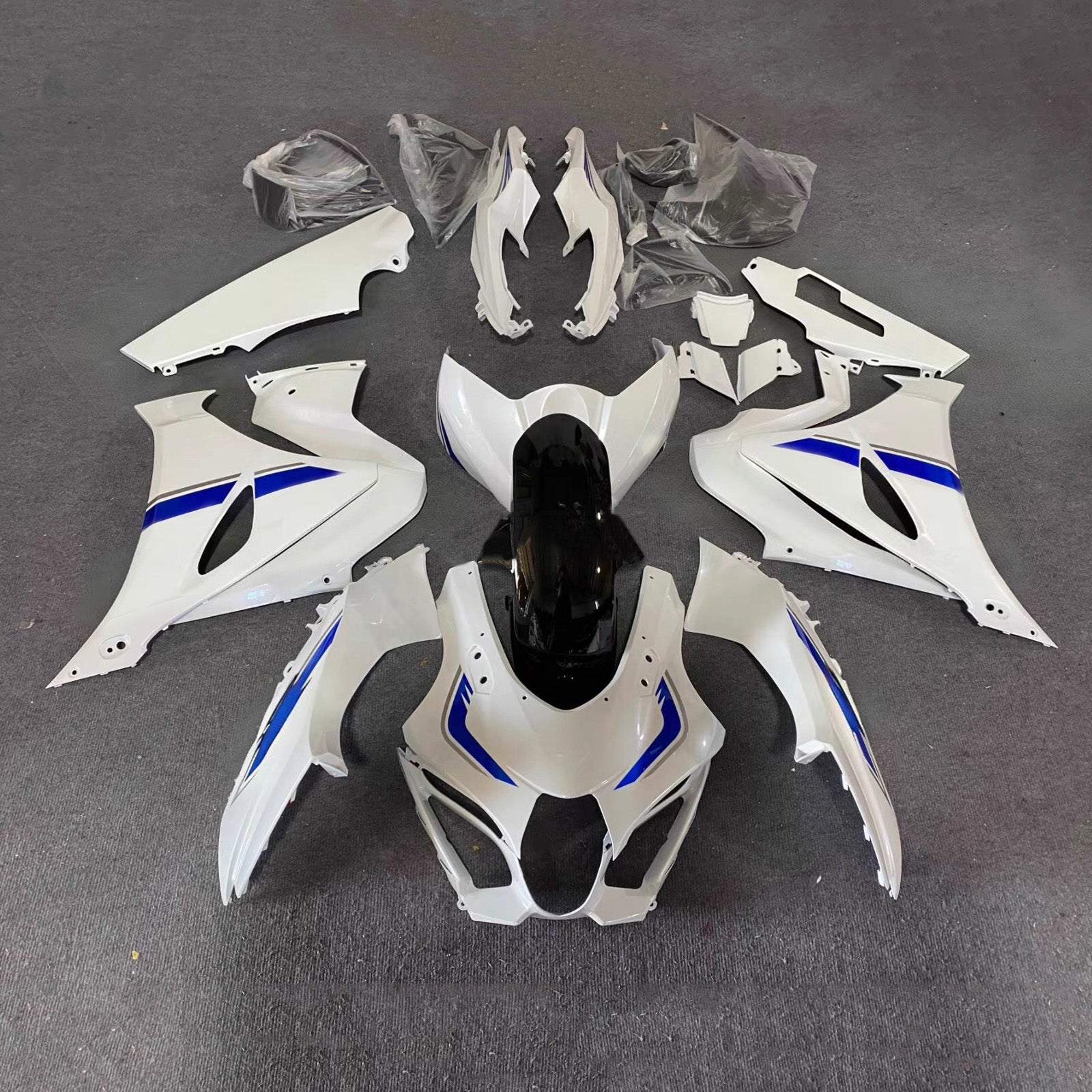 스즈키 GSXR1000 2017-2025 K17용 사출 성형 페어링 키트 차체 플라스틱 ABS