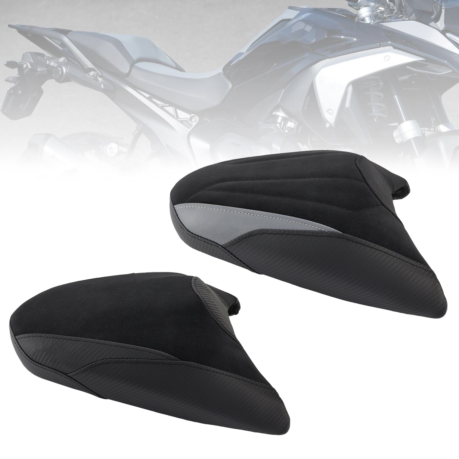 2024-2025 Bmw R1300Gs R 1300 Gs Rear Seat Passenger Cushion Flat Black Gray