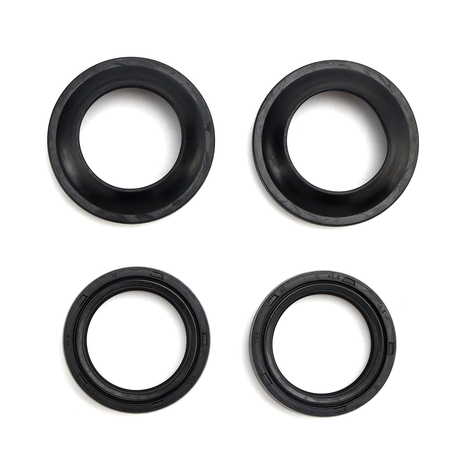 Juego de sellos y polvo de horquilla para Yamaha TTR125 TY125 YBR125 DT125 RD125 1974-2014 Genérico