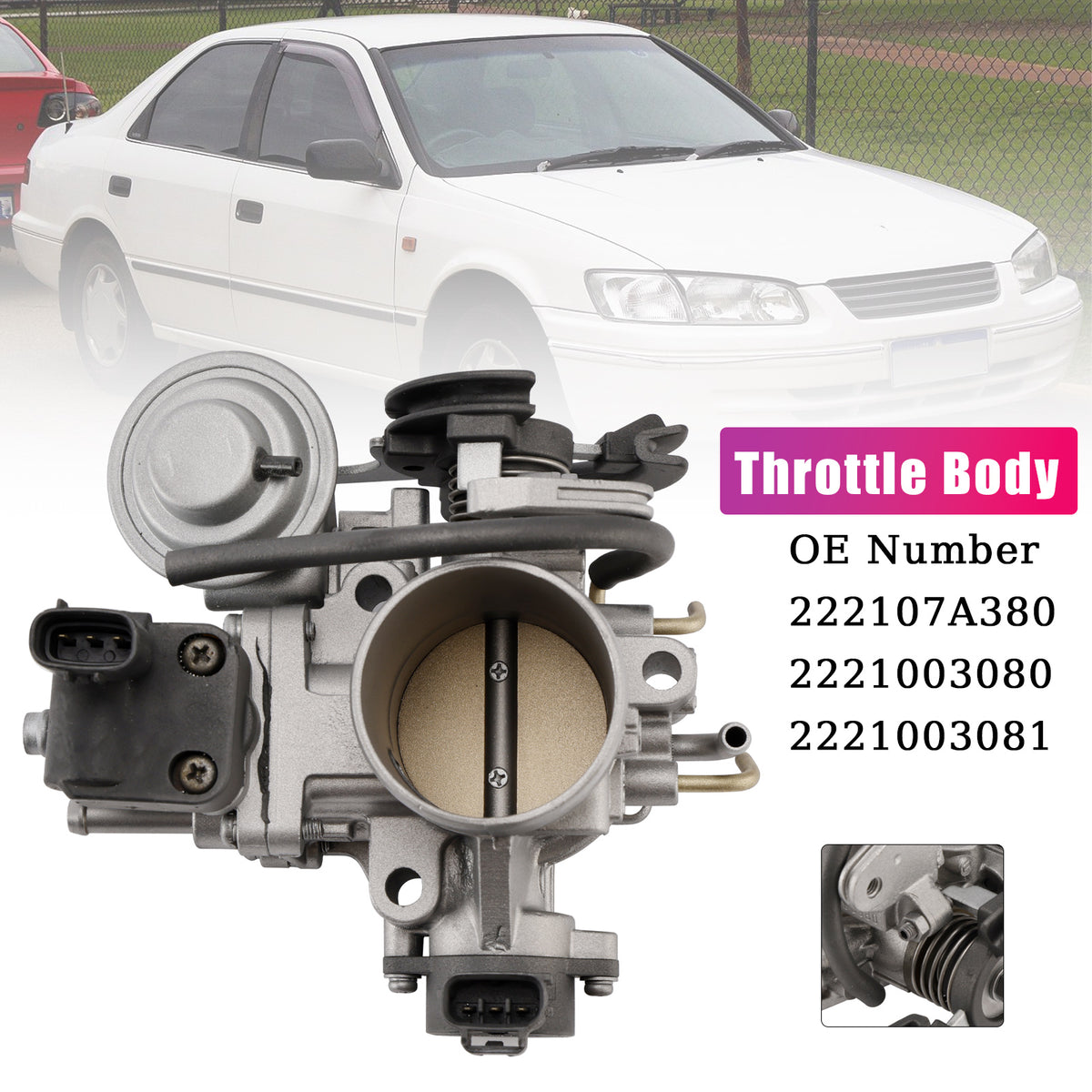 For Toyota Solara ACV20,MCV20,SXV20 1998.06-2002.12 Throttle Body 22210-7A380