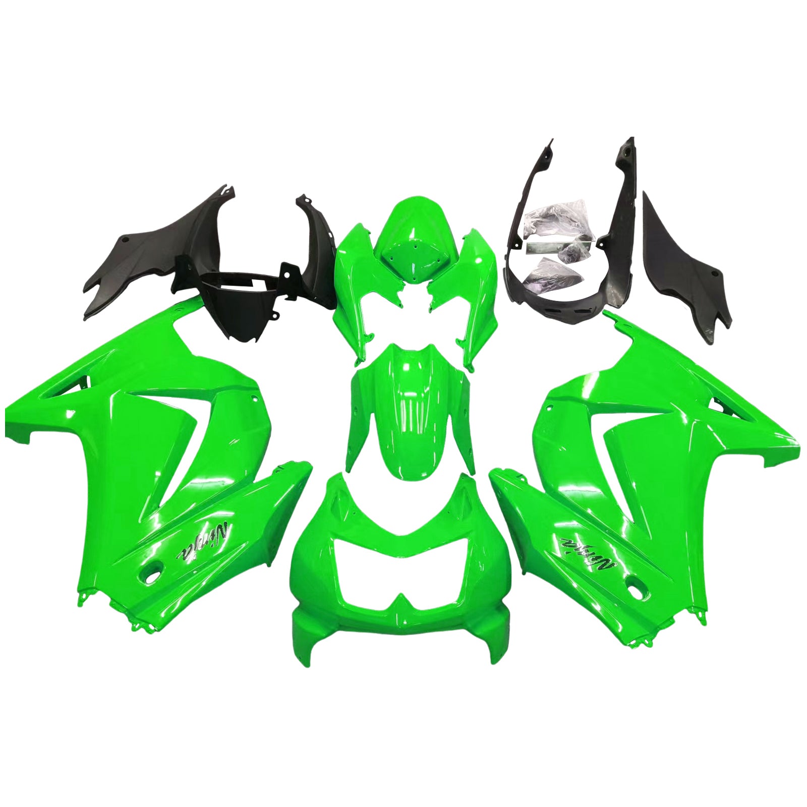 Para EX250/Ninja 250R 2008-2012 Carenado de carrocería ABS Plásticos moldeados por inyección 4 colores genéricos