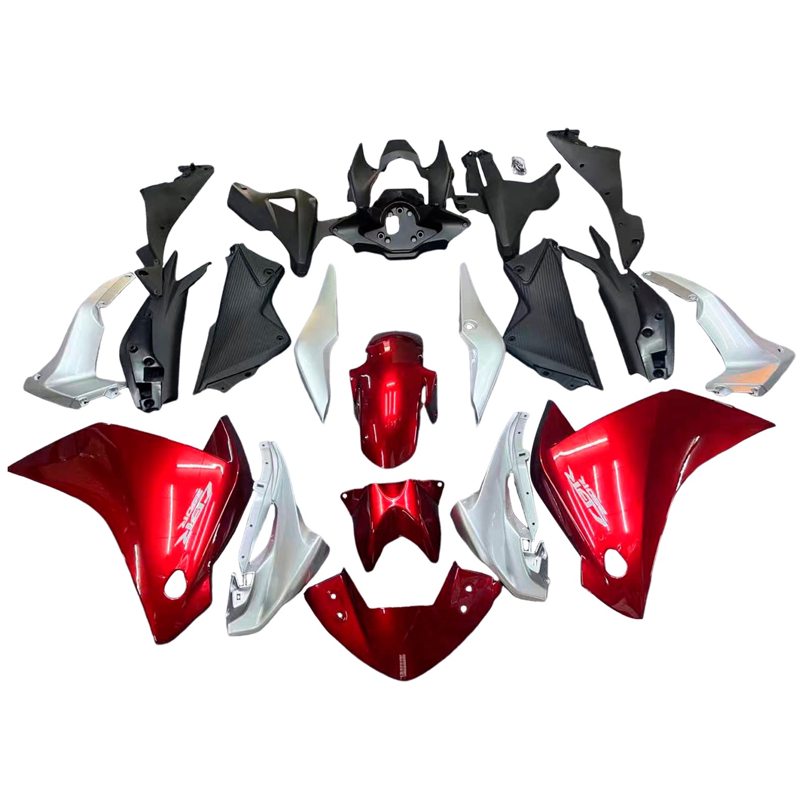 Fairings 2011-2015 Honda CBR250R Red Silver CBR  Generic