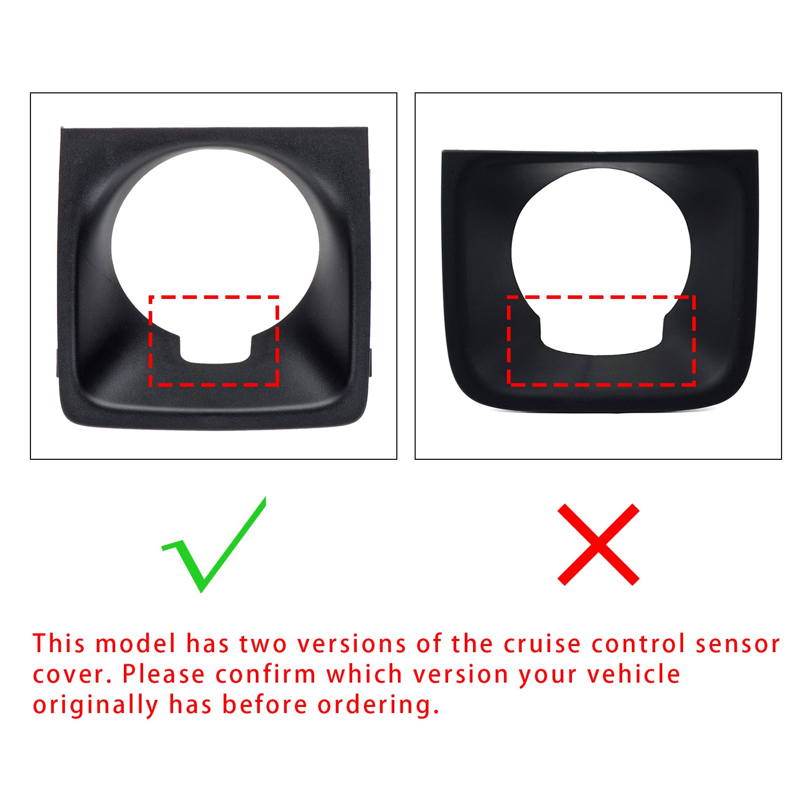 2016-2022 Jeep Grand Cherokee Adaptive Cruise Control Module Bezel 68262008AA