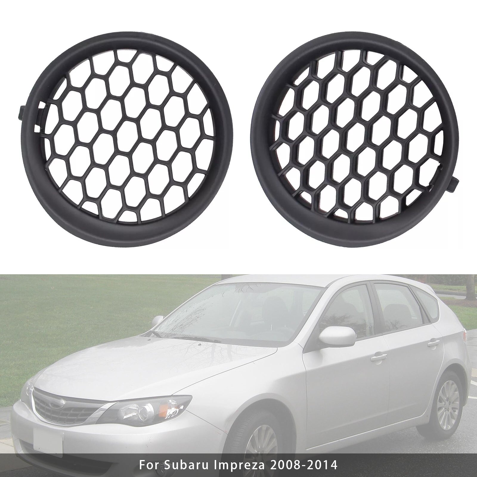 Pair Fog Light Cover Grilles For Subaru Impreza 2008-2014 57731FG200