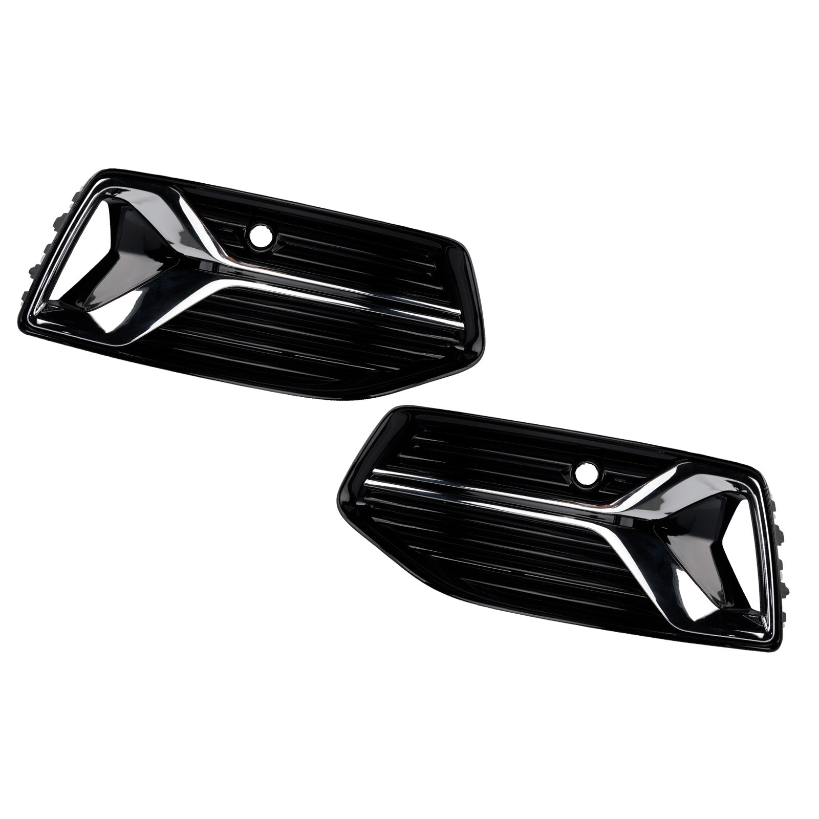 2019-2023 Audi A6 C8 2PCS Front Bumper Fog Light Cover Grille Grill 4K0807647