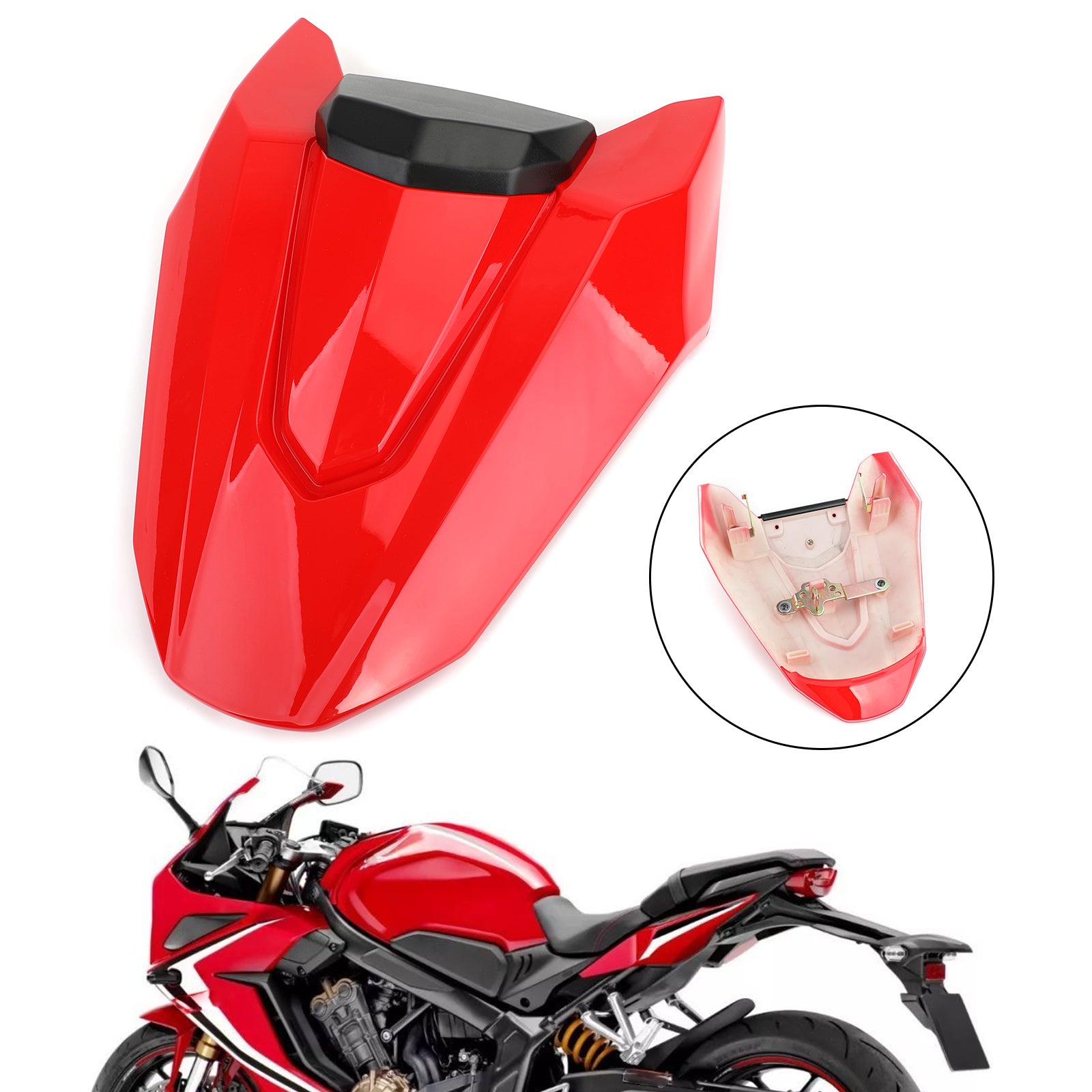 Motorcycle Rear Seat Passenger Cover Cowl Fairing for Honda CBR650R 2019-2020