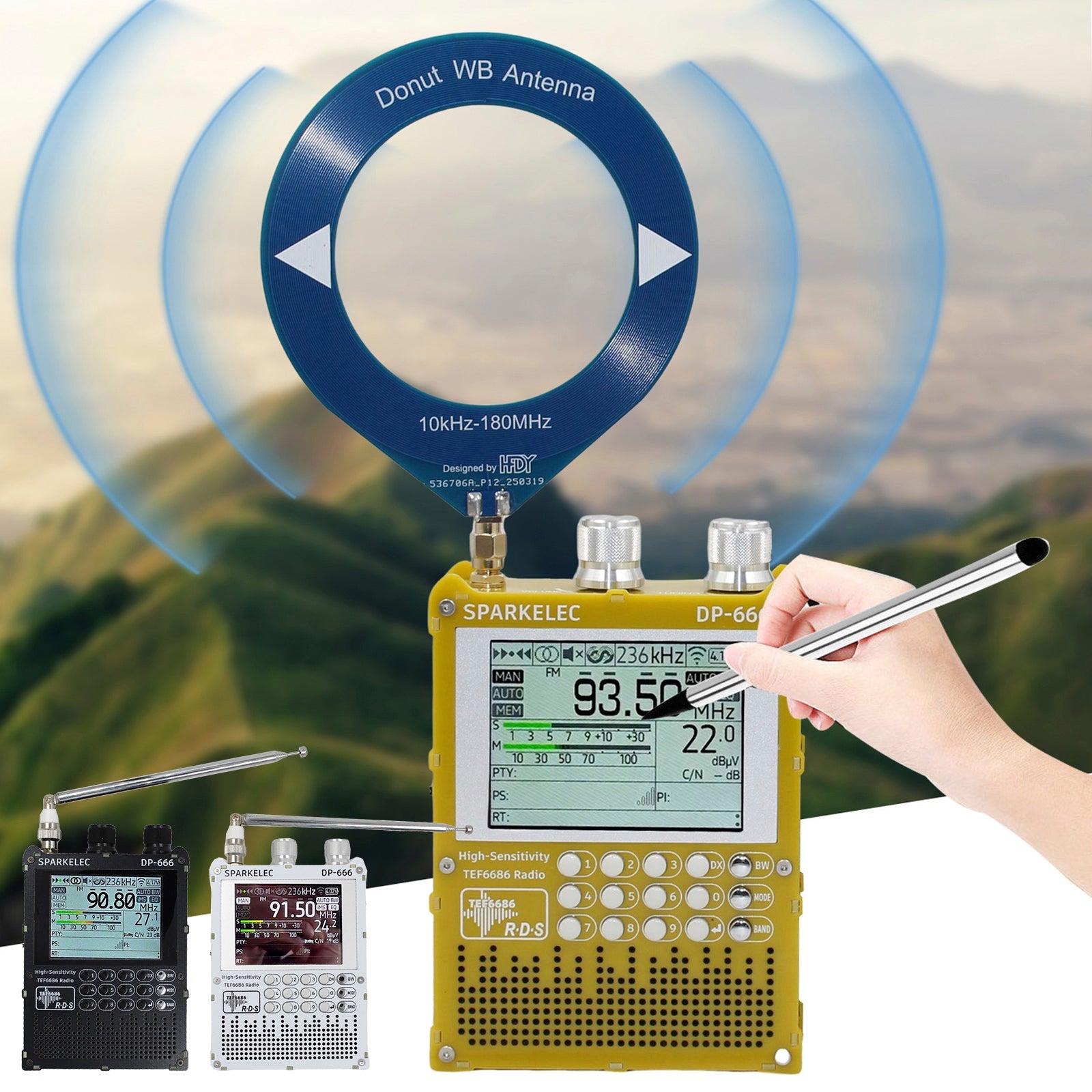 TEF6686 DSP Radio DP666 High Sensitivity Full Band LW MW SW 0IRT Shortwave Radio