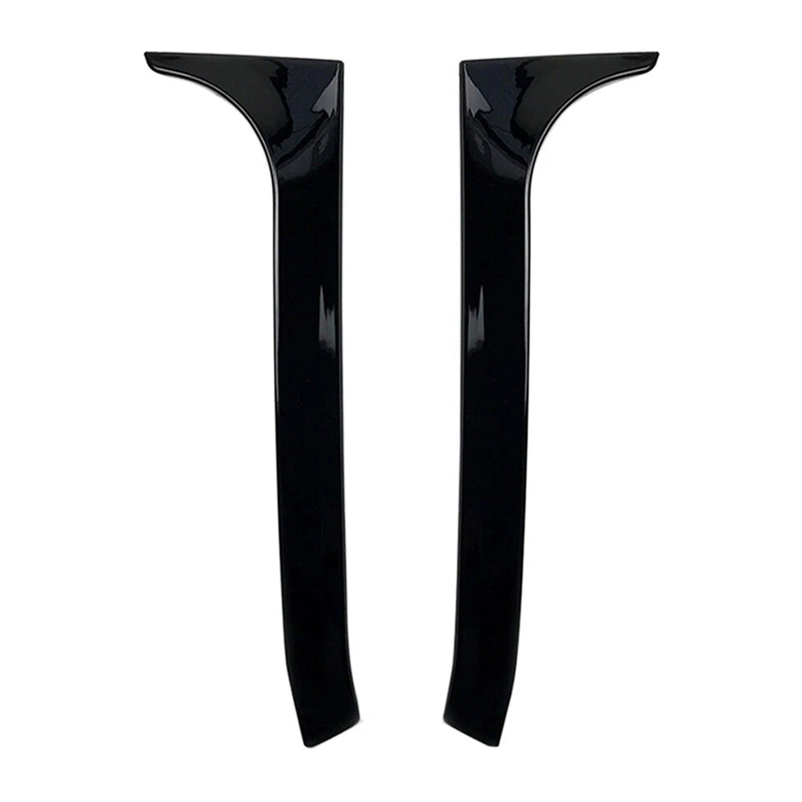 2008-2013 VW Golf MK6 GTI Gloss Black Pair Rear Window Side Wing Spoiler