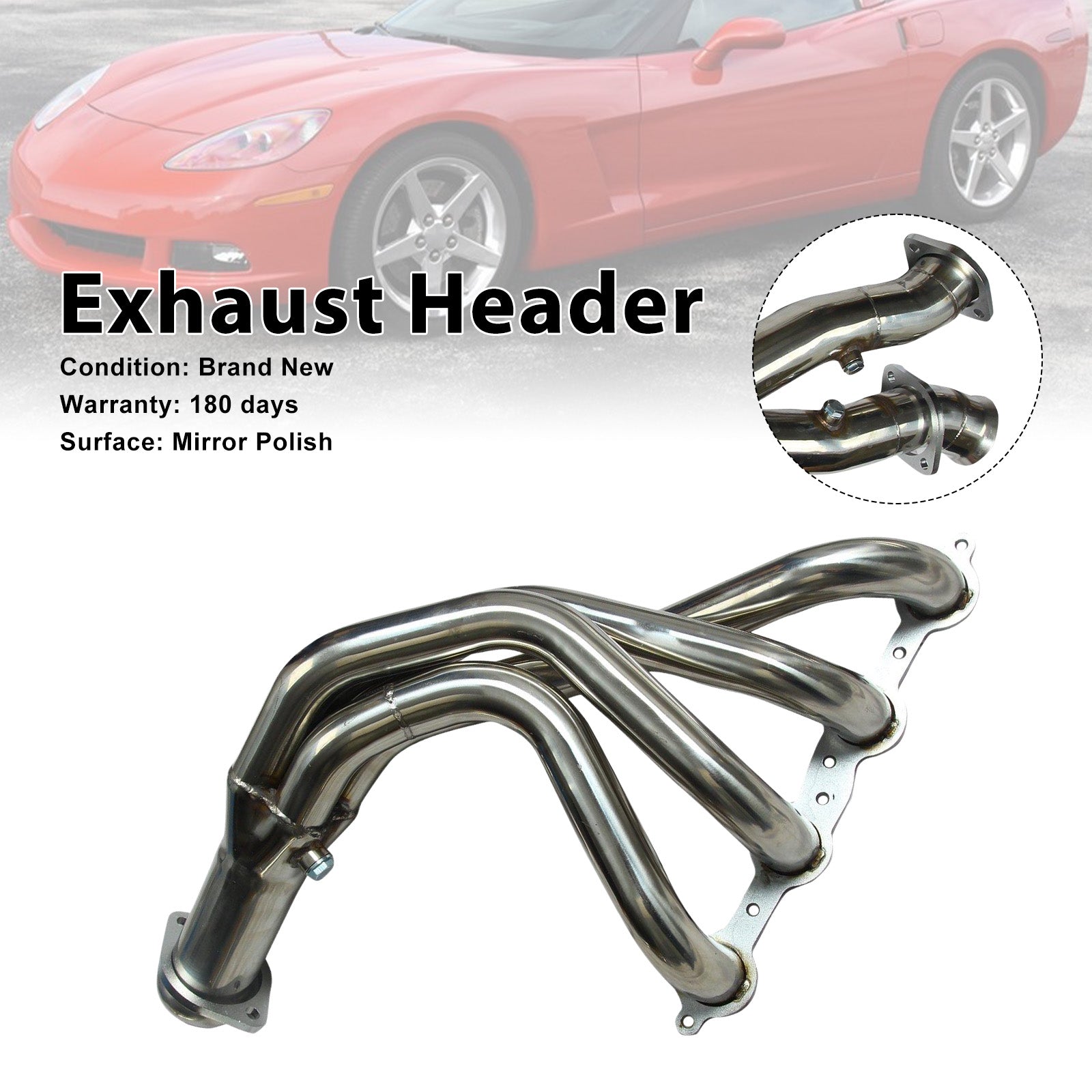 2005-2007 For Chevy Corvette 6.0L V8 Exhaust Header