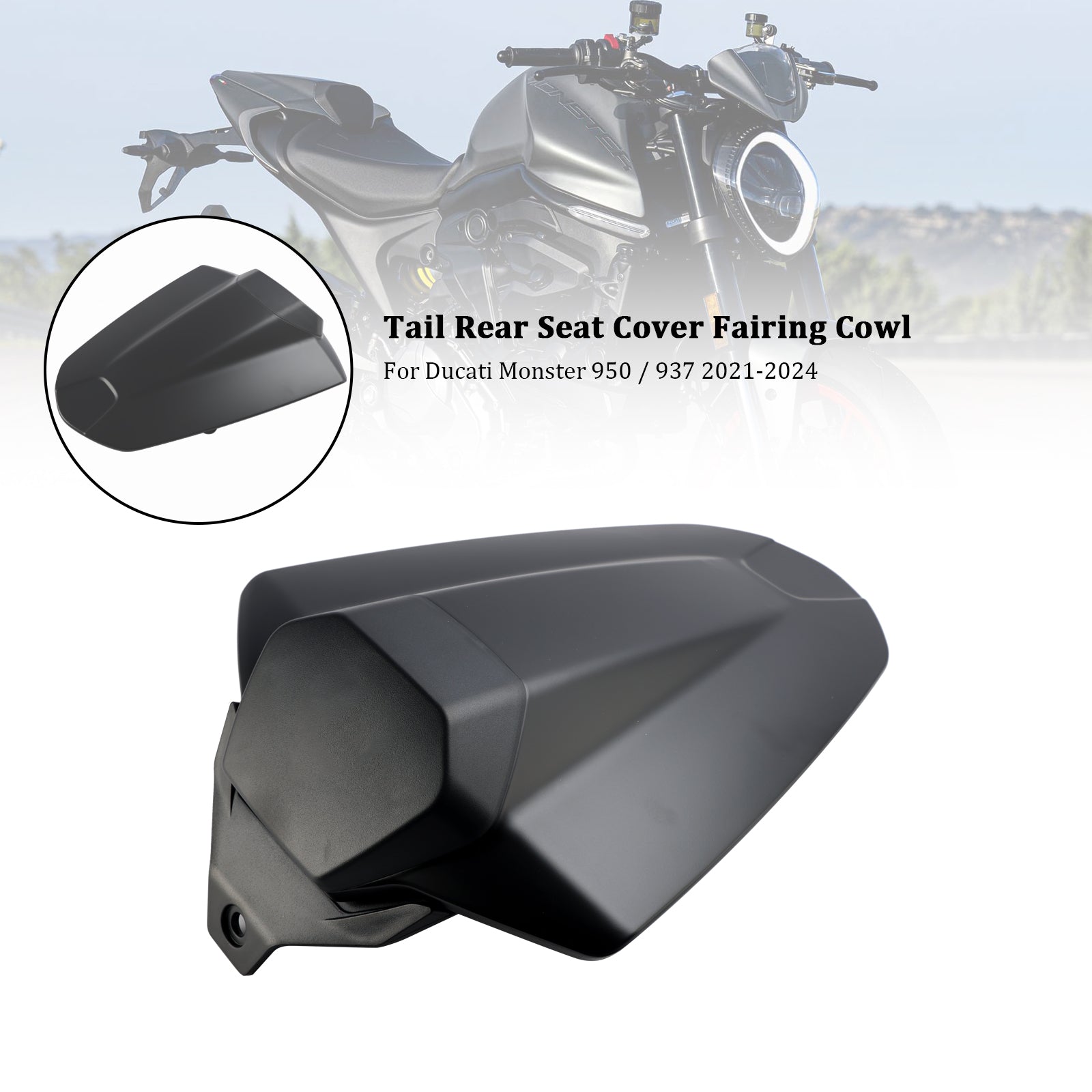 Tail Rear Seat Cover Fairing Cowl For Ducati Monster 950 937 2021-2024