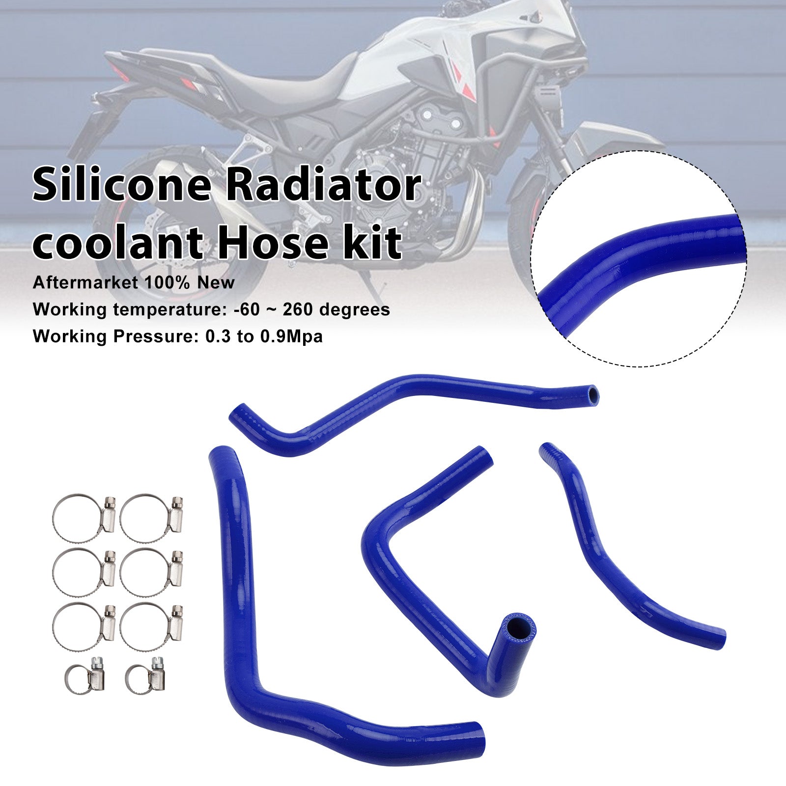 Silicone Radiator coolant Hose For Honda NX400 NX500 CB500 CB500F/X/R