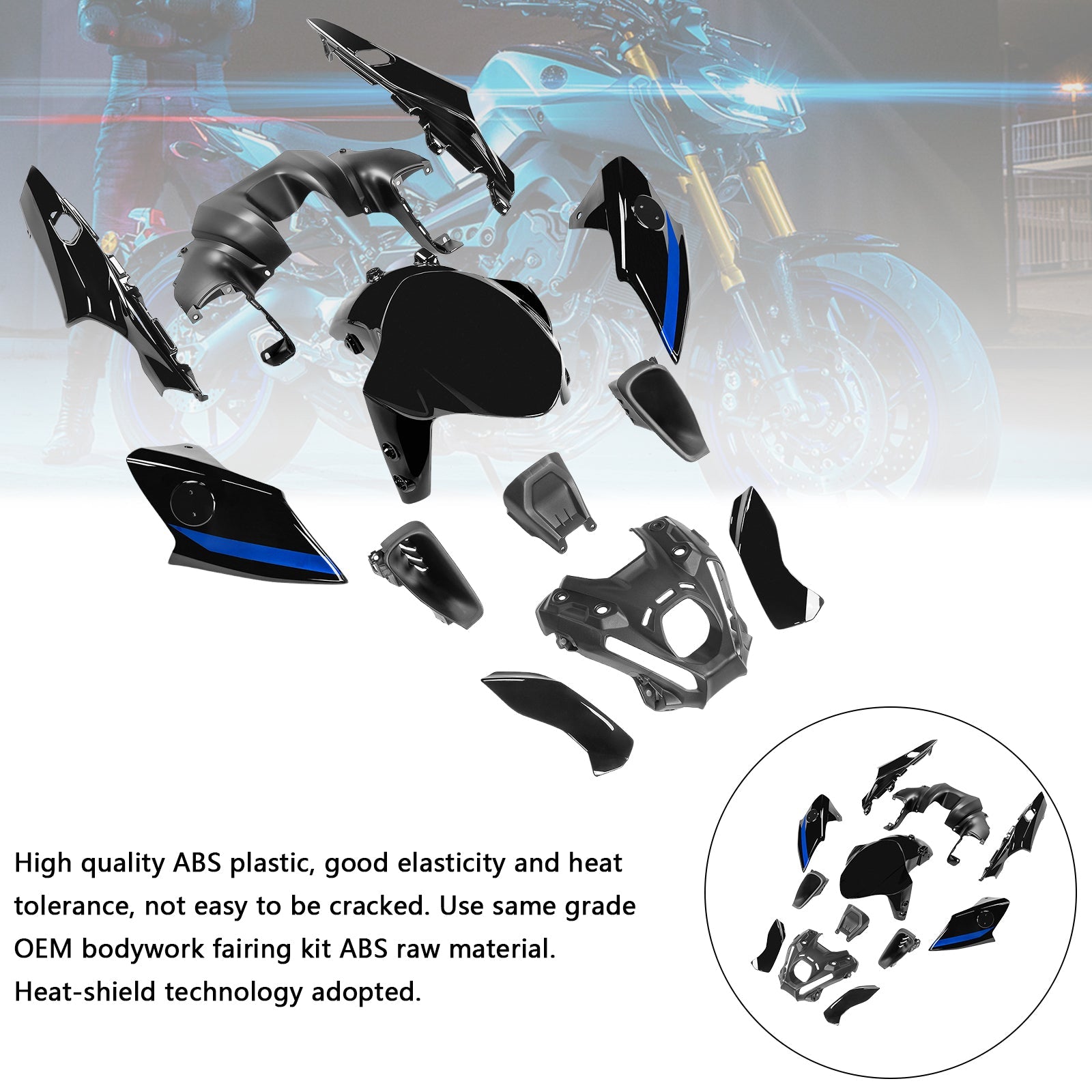 Yamaha MT-09 / MT-09 SP 2021-2023 Fairing Kit