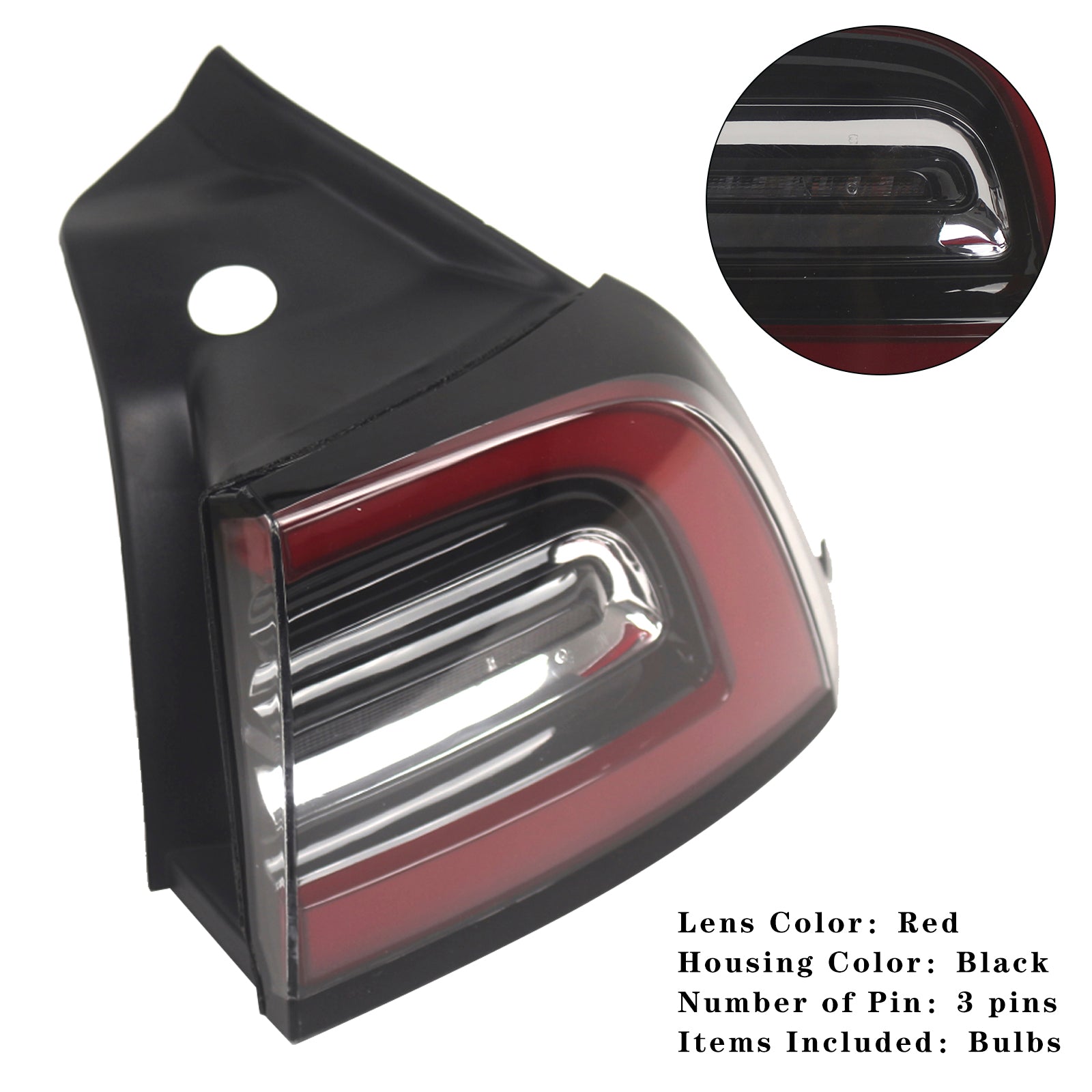 2017-2023 Tesla Model 3 Right Rear Tail Lamp LED Light Outer 1077398-00