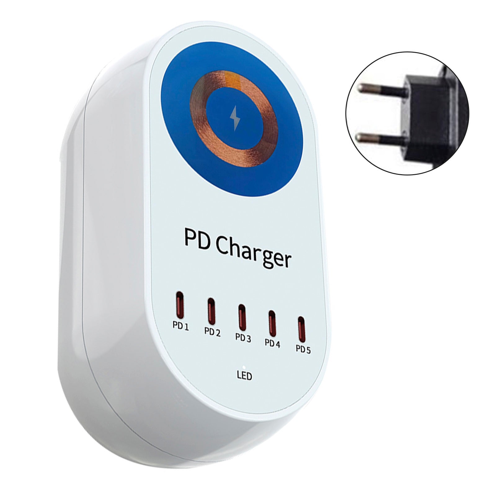 140W PD Multi-Port Charger Magnetic Wireless Fast Charging PD100W Laptop Mobile Phone Charger EU Plug
