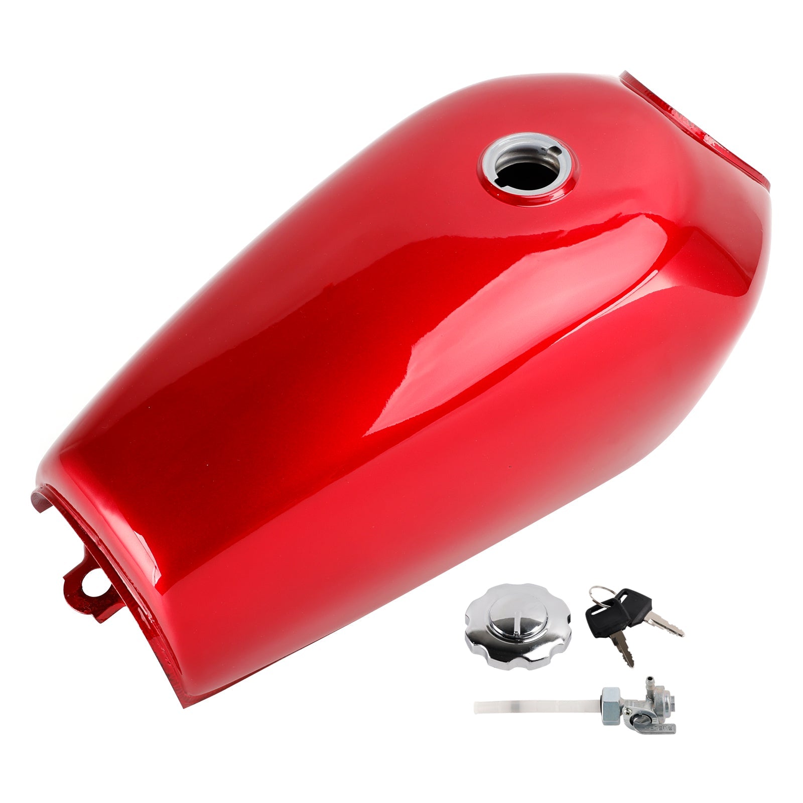 CLASSIC RETRO GAS FUEL TANK RED FOR HONDA CG 125 CAFE RACER BOBBER