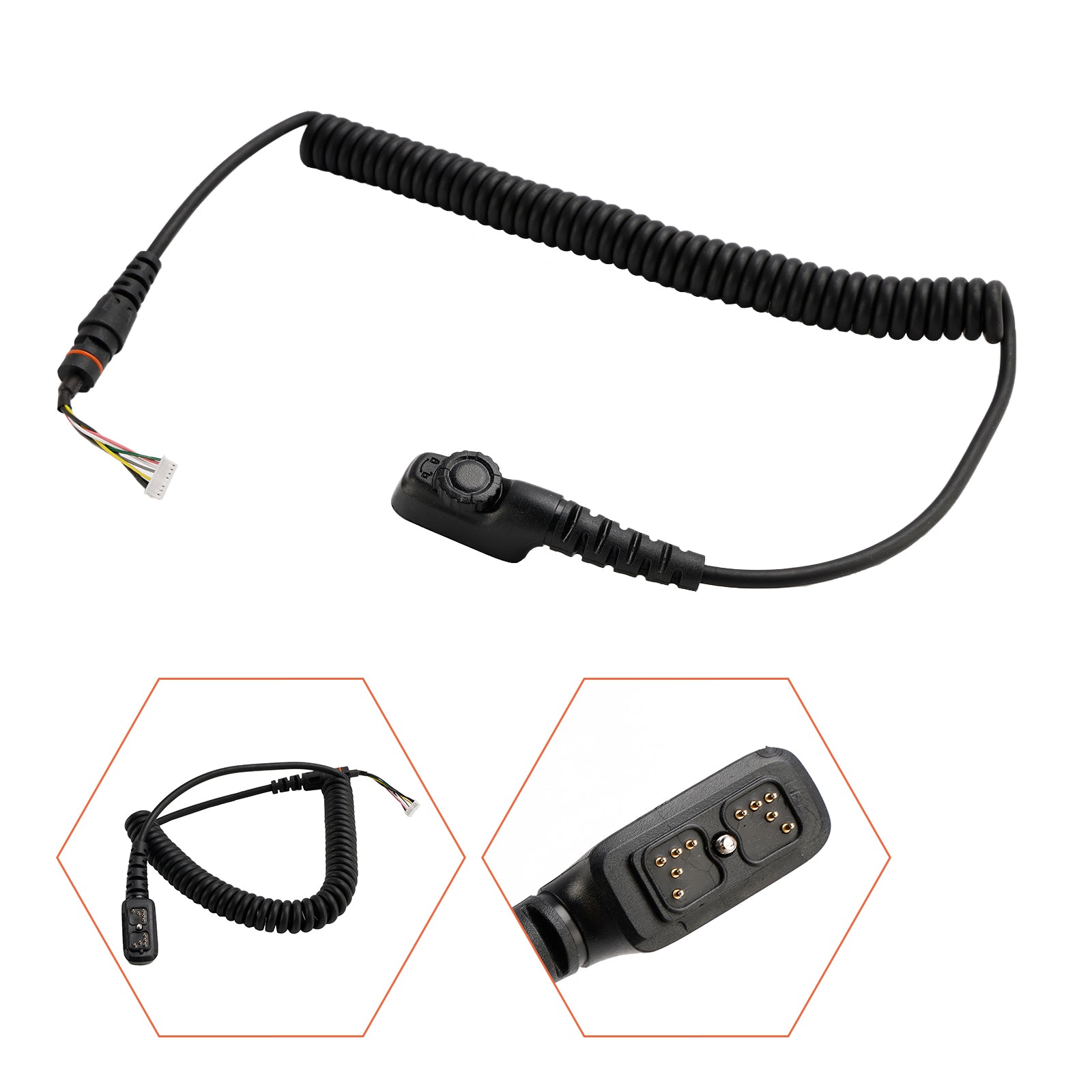 Hytera PD780 PD700 PD580H PD788 PD782용 SM18N2 핸드 마이크 케이블 조립