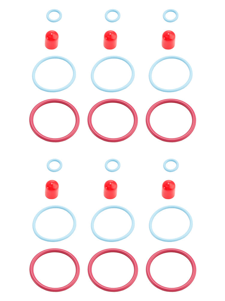 6PCS Fuel Injectors Seal O-Ring Kit Fit Caterpillar Fit CAT C15/3406E External