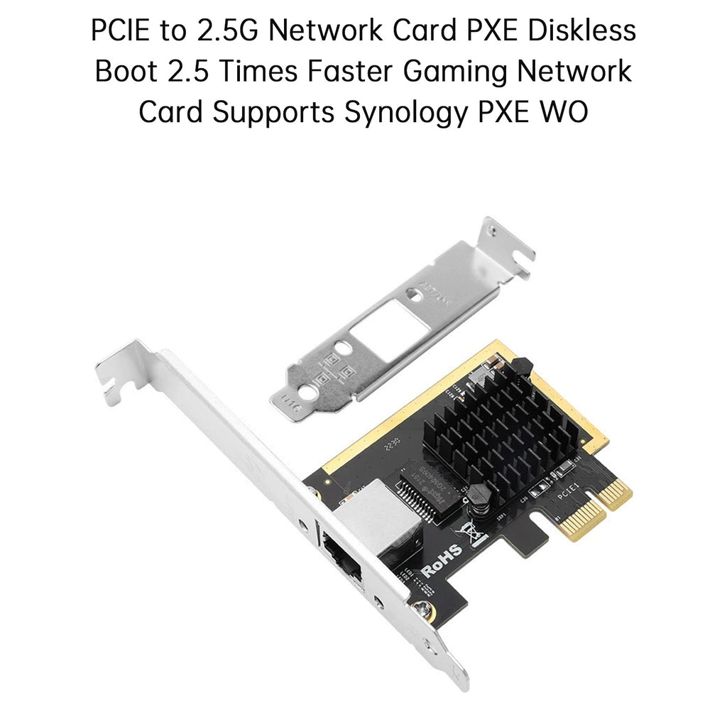 PCIE to 2.5G Network Card PXE Diskless Boot Network Card Support Synol