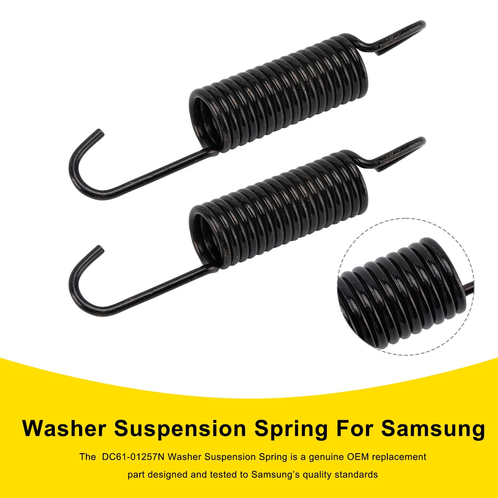 2PC DC61-01257N Washer Suspension Spring For Samsung Replaces 592-49396 592-49474