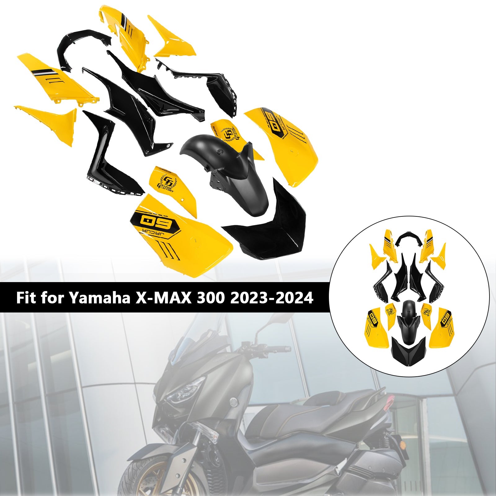 Yamaha X-MAX 300 XMAX 2023-2024 Fairing Kit