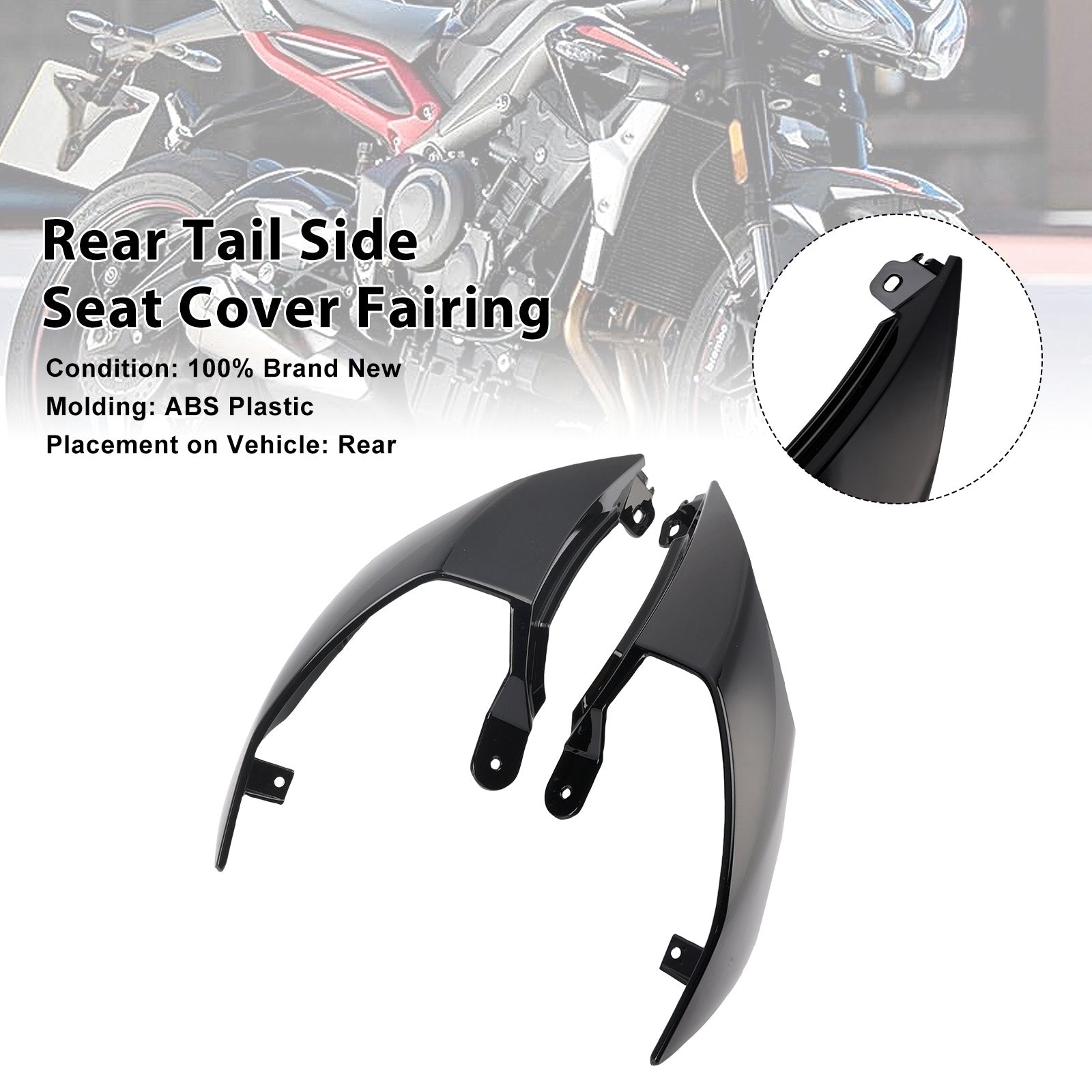2020-2025 Street Triple 765 R RS Rear Tail Side Seat Cover Fairing