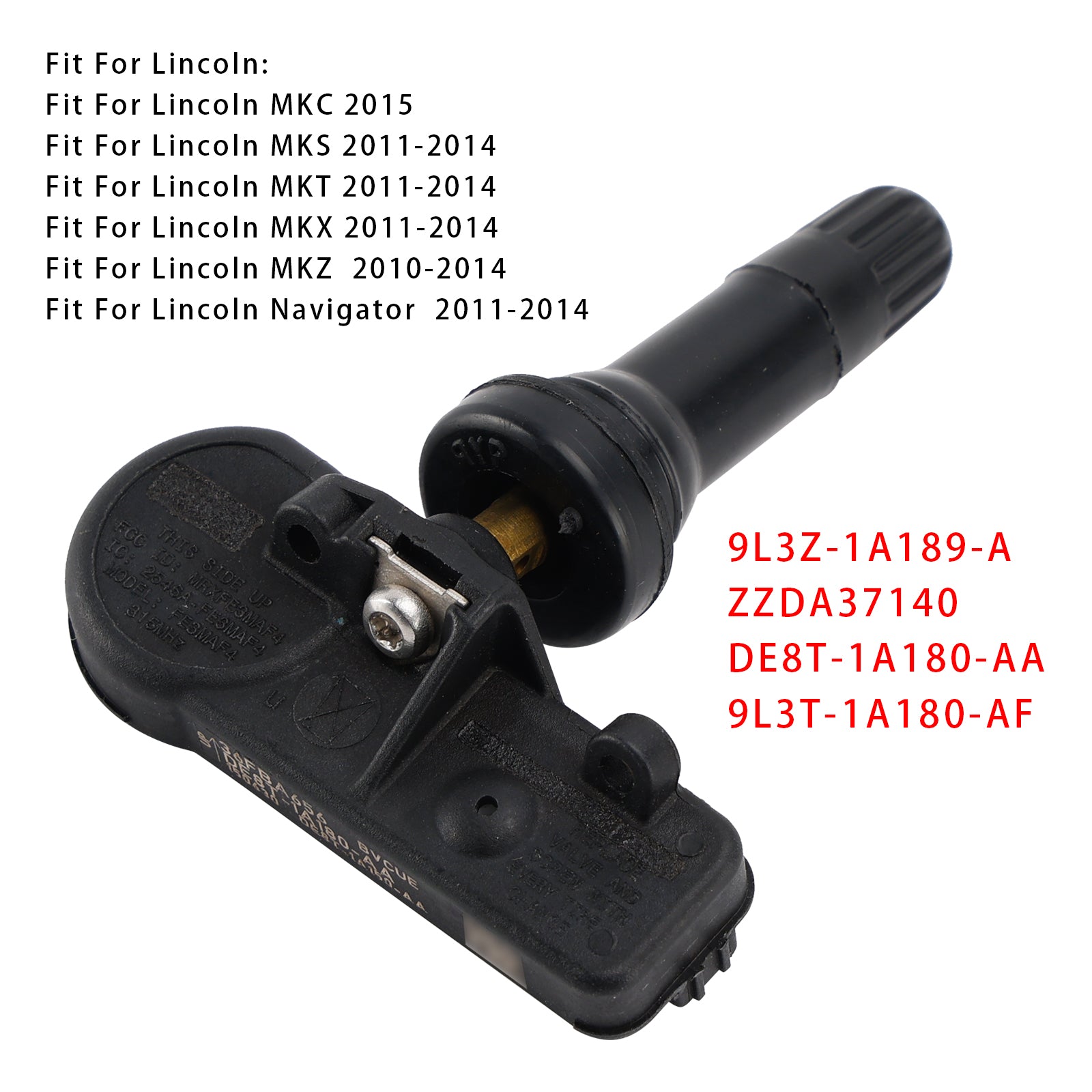 1X TPMS Tire Pressure Sensor For Ford Focus Fiesta C-Max Transit DE8T1A180AA