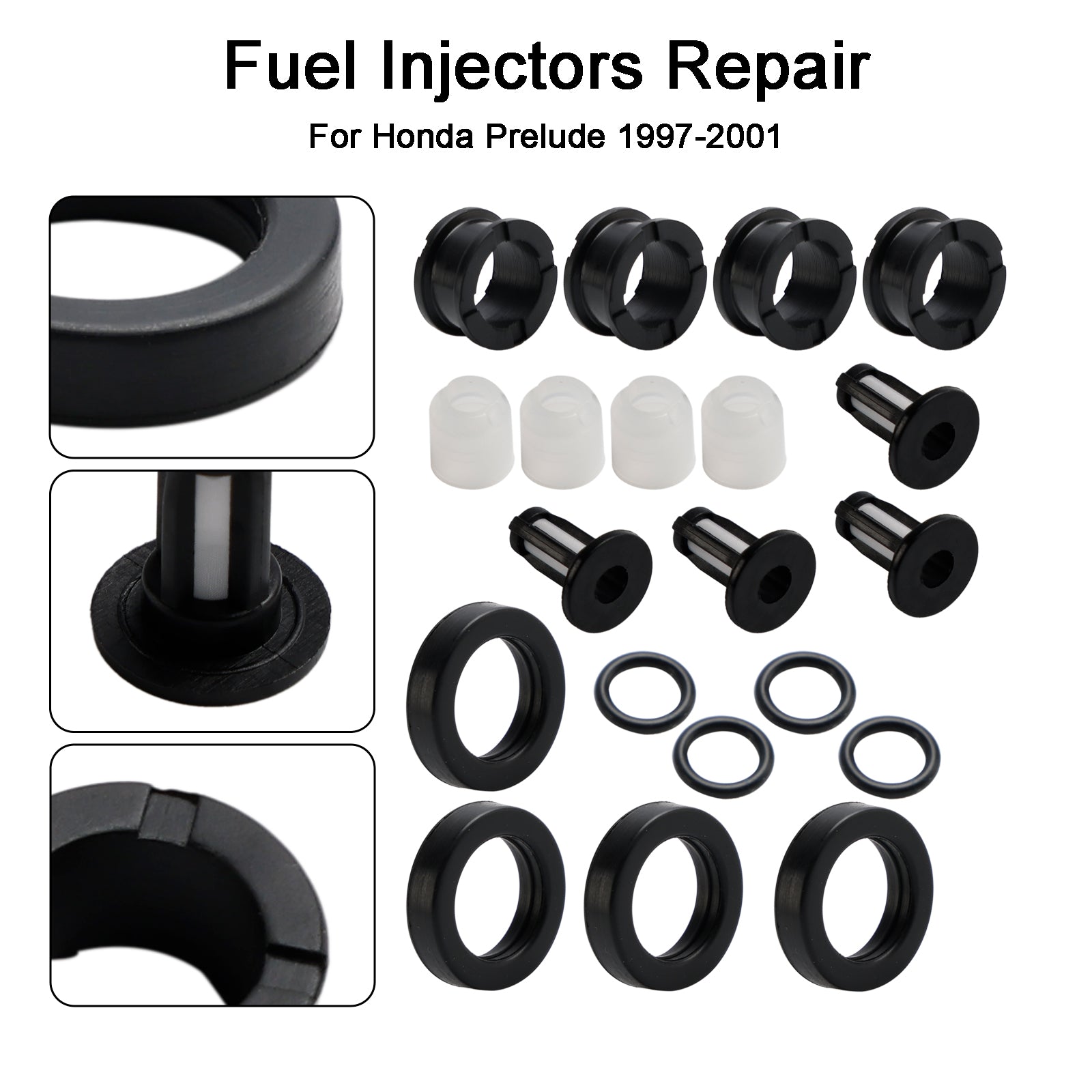 Fuel Injector Repair Service Kit H22A4 Fit Honda Prelude 2.2 97-01 Fit Vtec