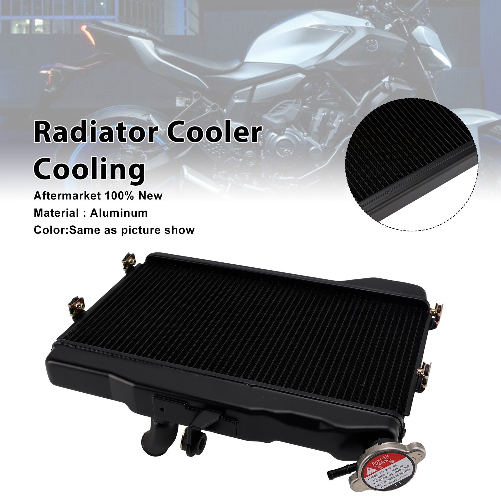 2025-2026 YAMAHA MT-07 Aluminum Radiator Cooling Engine Cooler
