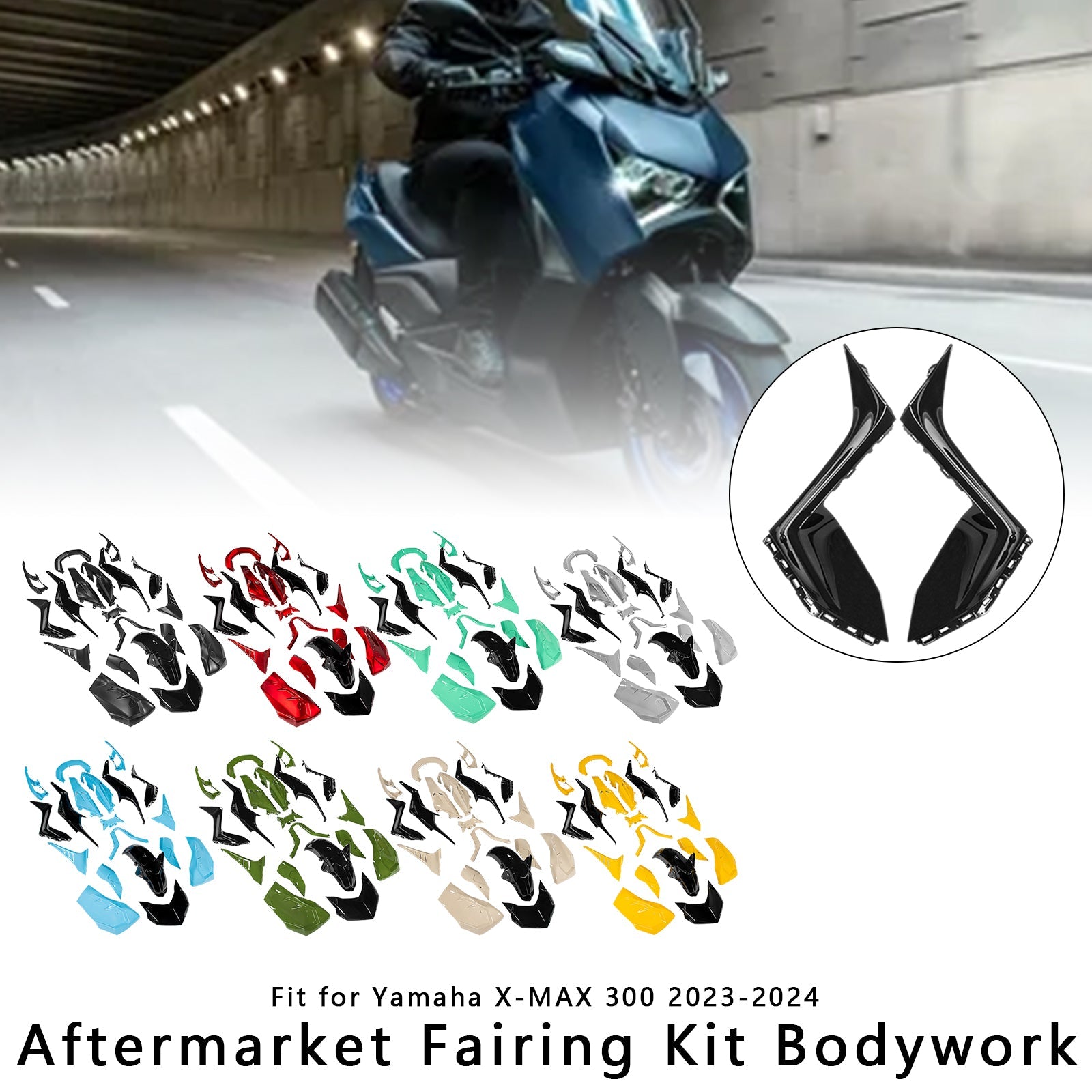 2023-2024 Yamaha X-MAX 300 XMAX Injection Bodywork Fairing Kit