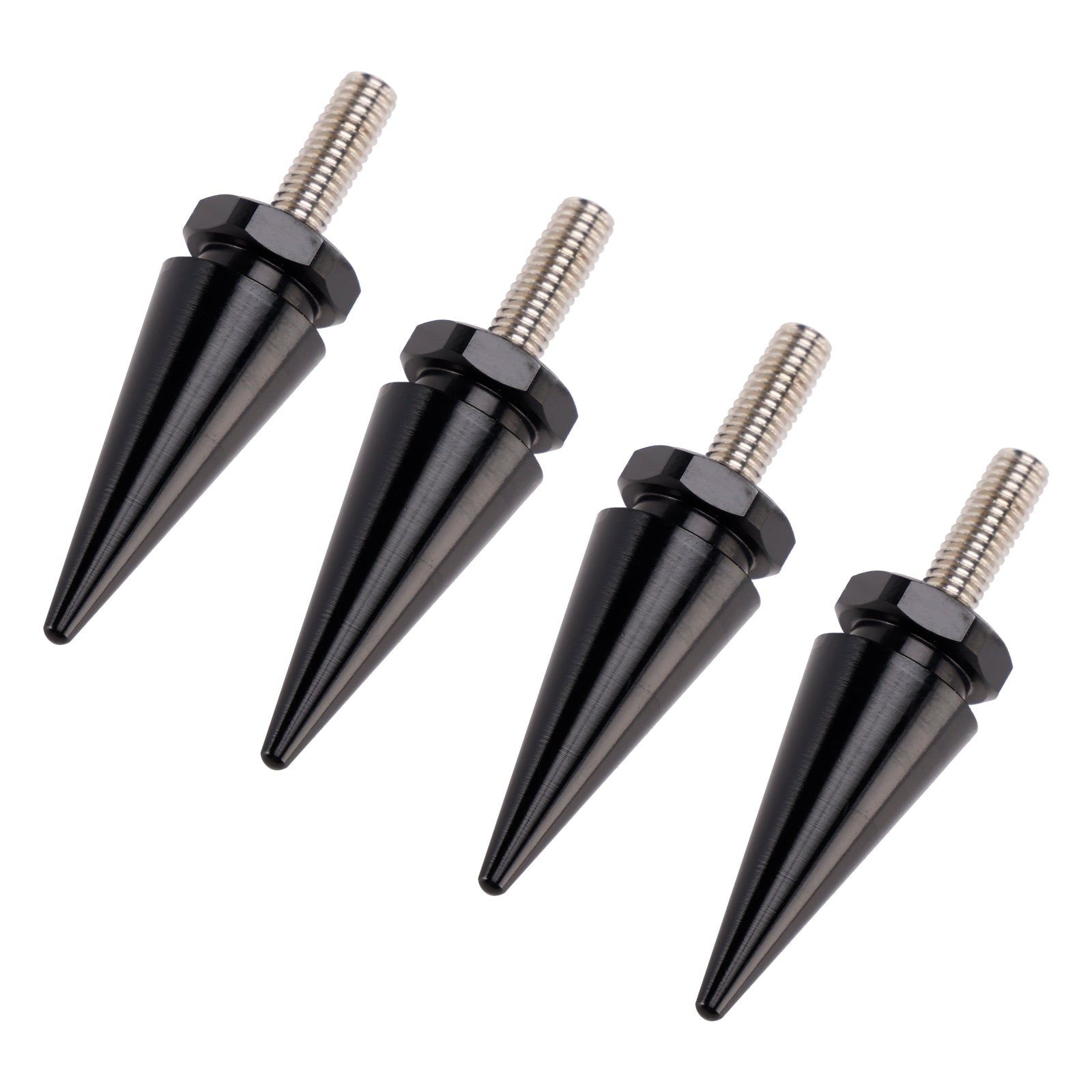 4X BLACK WINDSHIELD FAIRING MOUNTING SPIKE BOLTS FOR ROAD GLIDE FLTR 2015-2025
