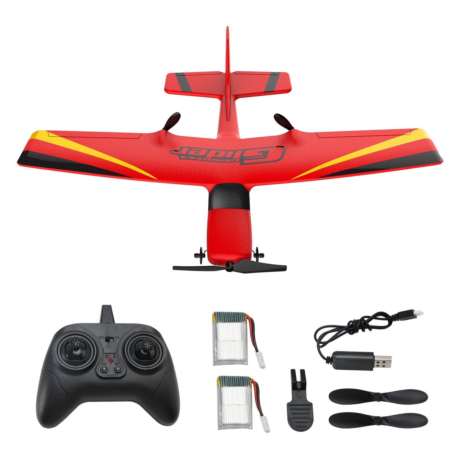 Z50 2 Channels Indoor Airplane Aircraft Remote Control Plane With 2Batteries